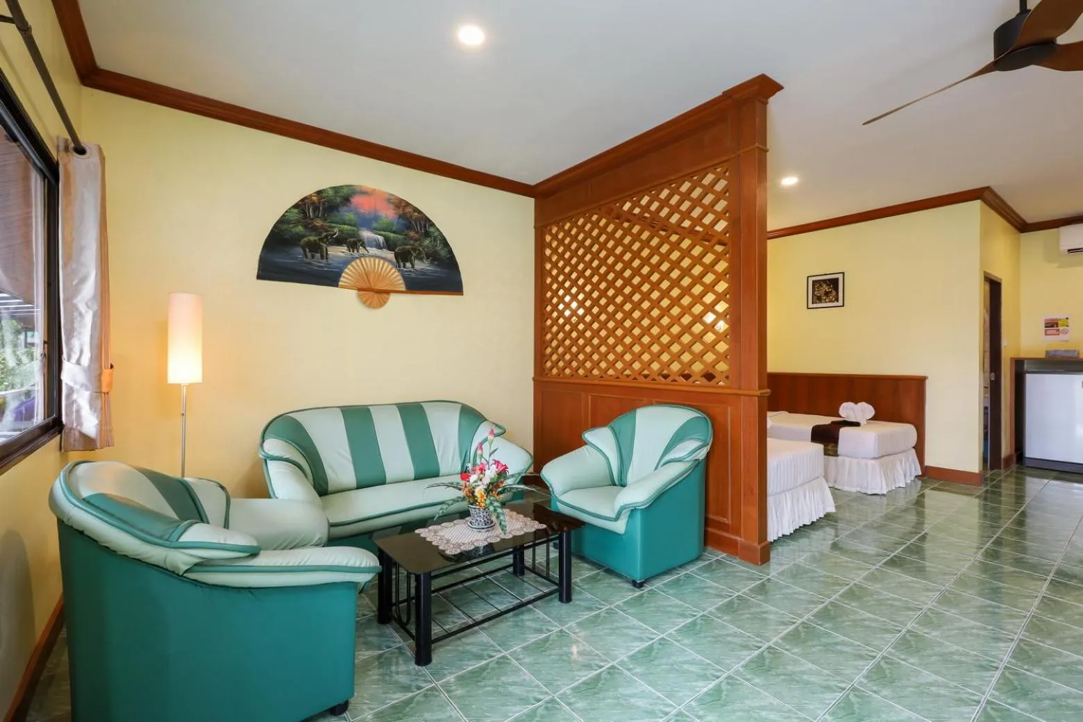 Living room in The Golddiggers Resort