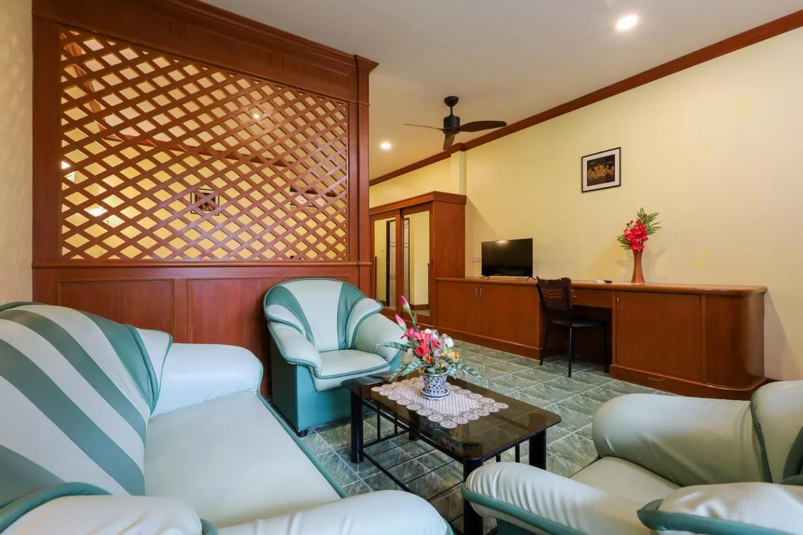 Living room in The Golddiggers Resort