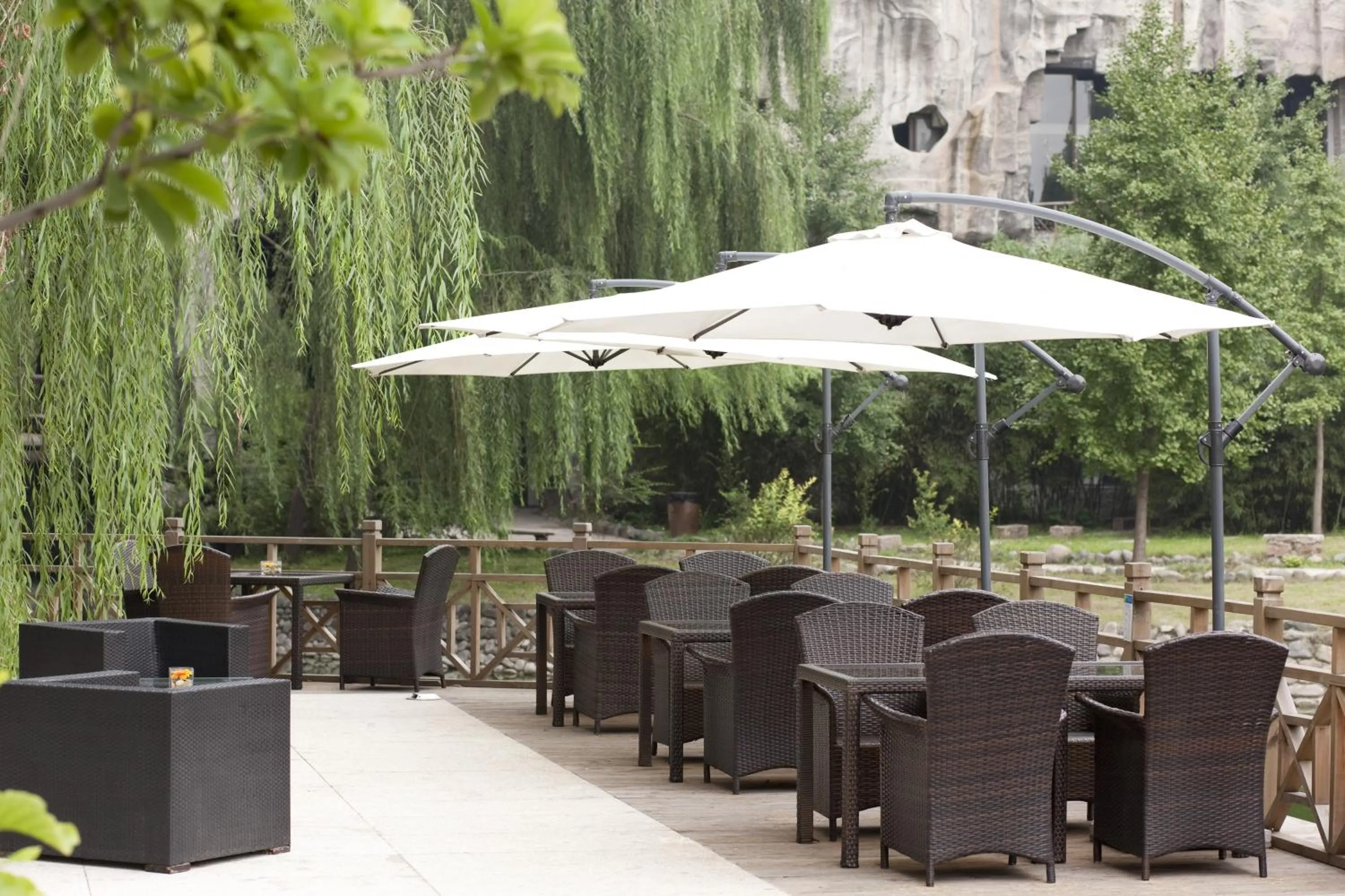 Balcony/Terrace in LeafIN Hotel Beijing Minzuyuan l Bird's Nest