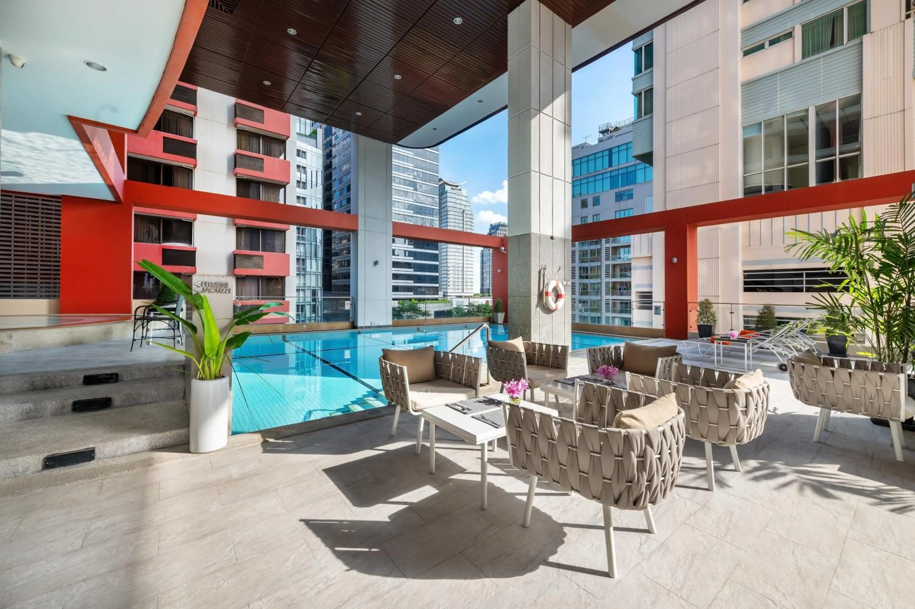 Swimming pool in Bandara Suites Silom, Bangkok