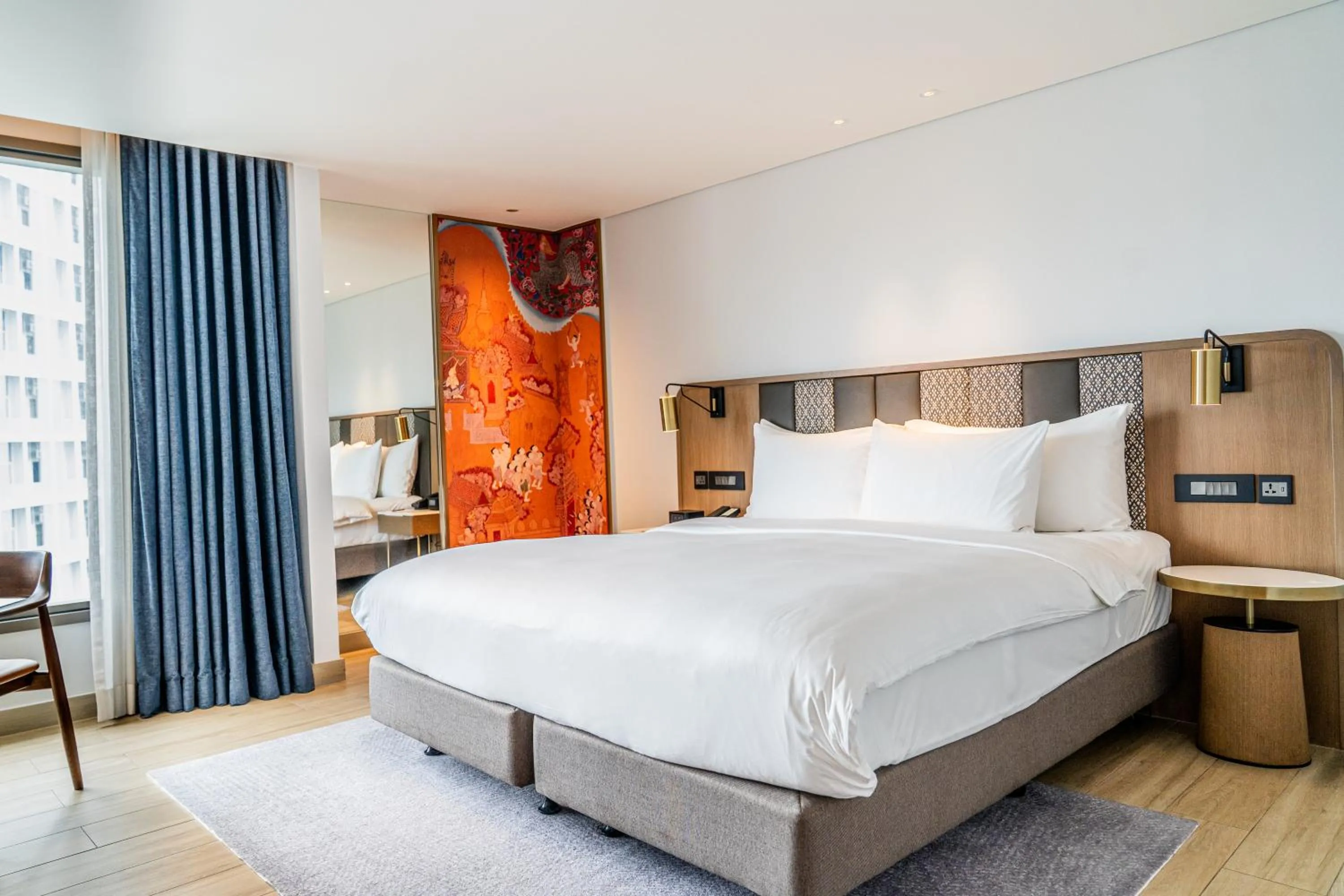 Bed in Montien Hotel Surawong Bangkok