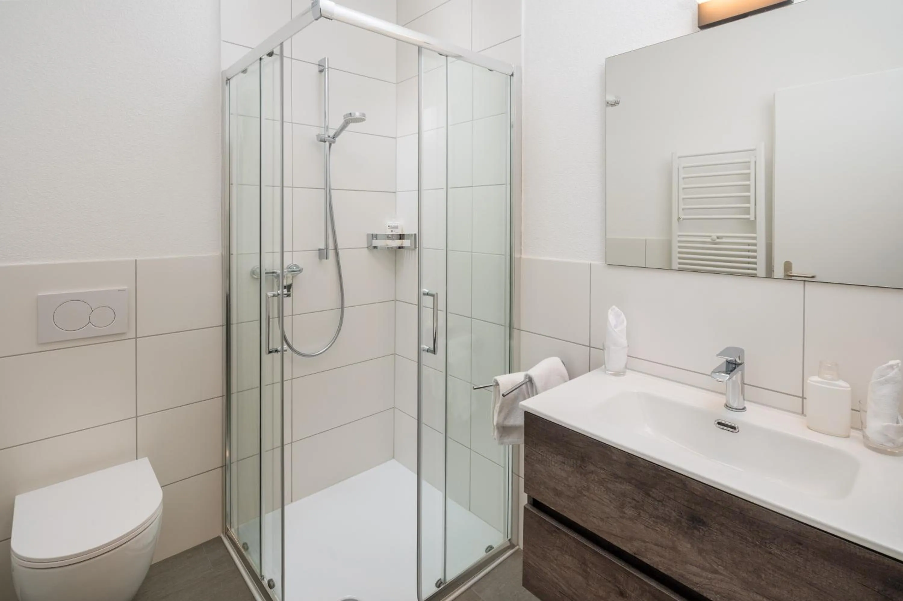 Shower in Hotel Lindenhof by Crossworld AG