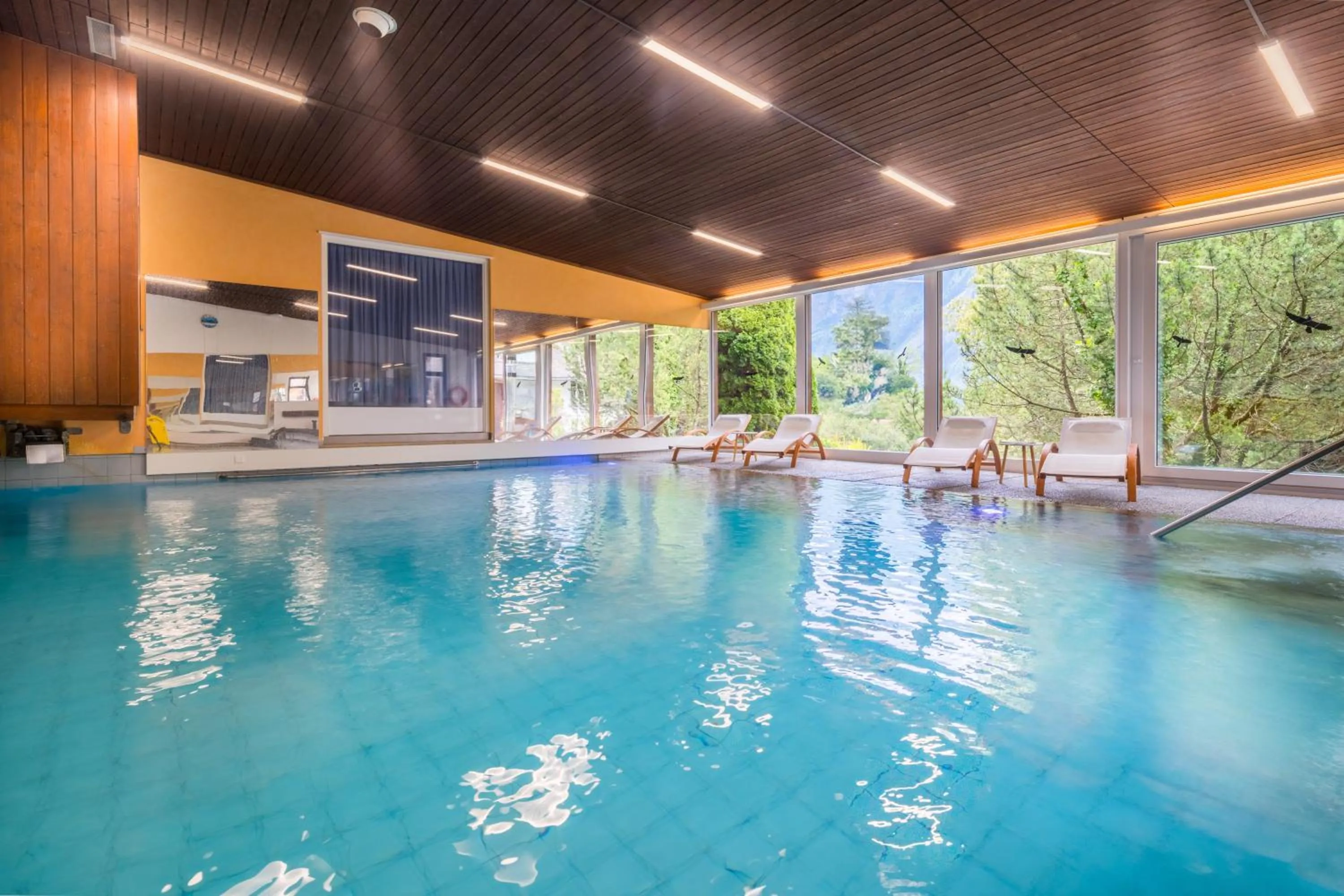 Pool view in Hotel Lindenhof by Crossworld AG