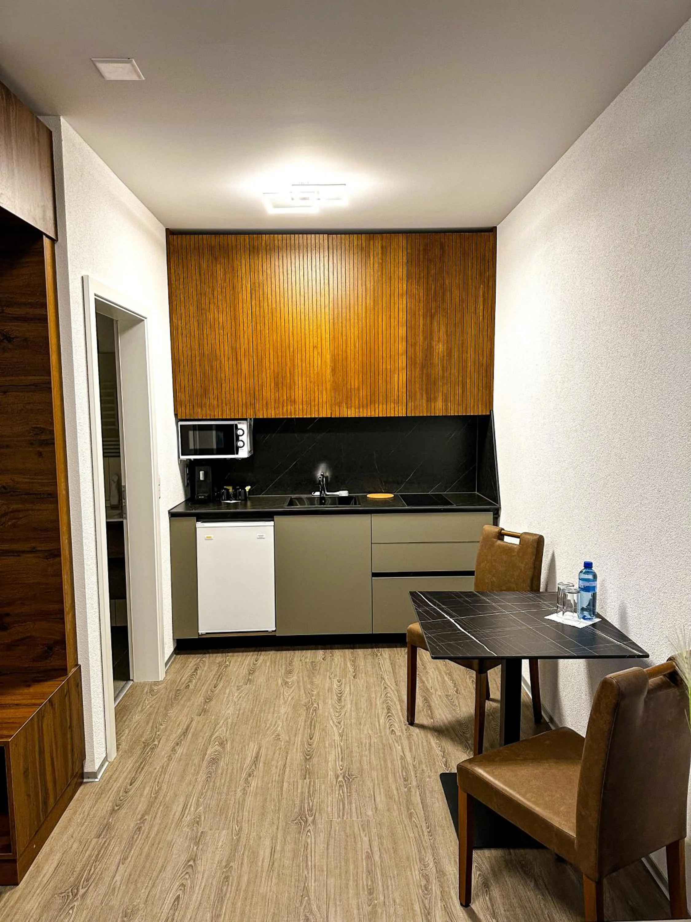 Kitchen or kitchenette in Hotel Lindenhof by Crossworld AG