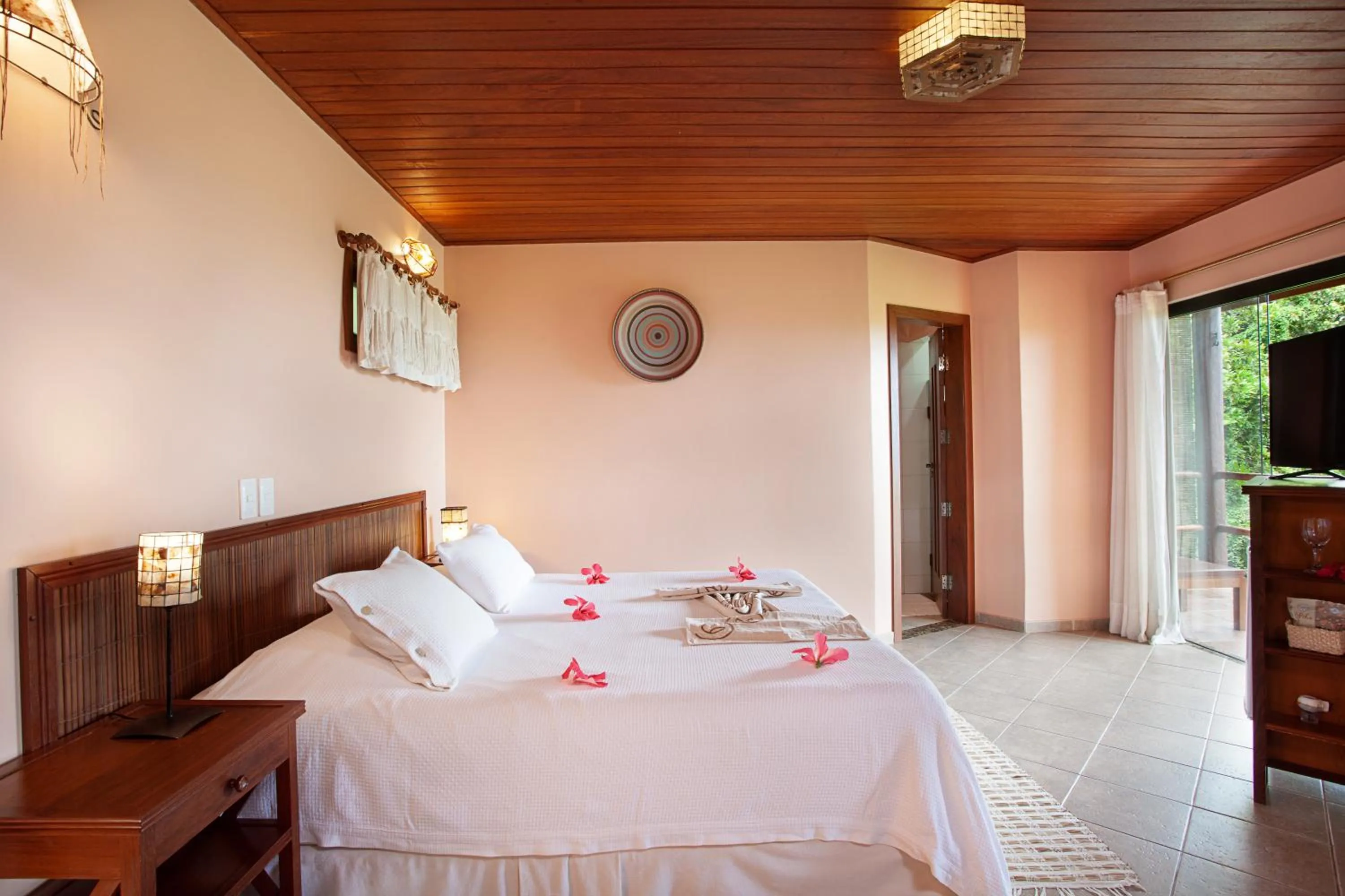 Bedroom, Bed in Pousada Mangabeiras