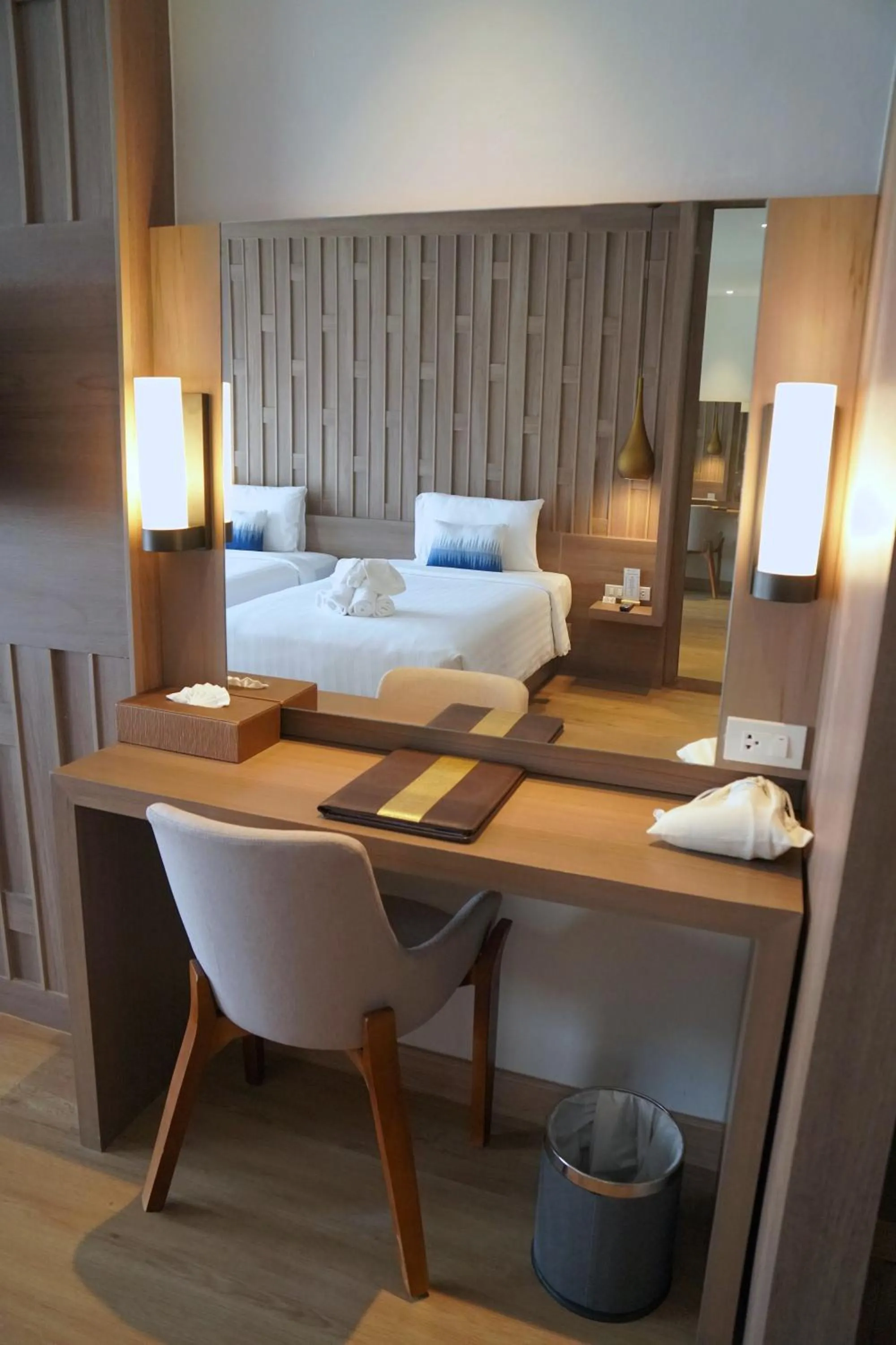 Seating area, Bed in Namaka Resort Kamala