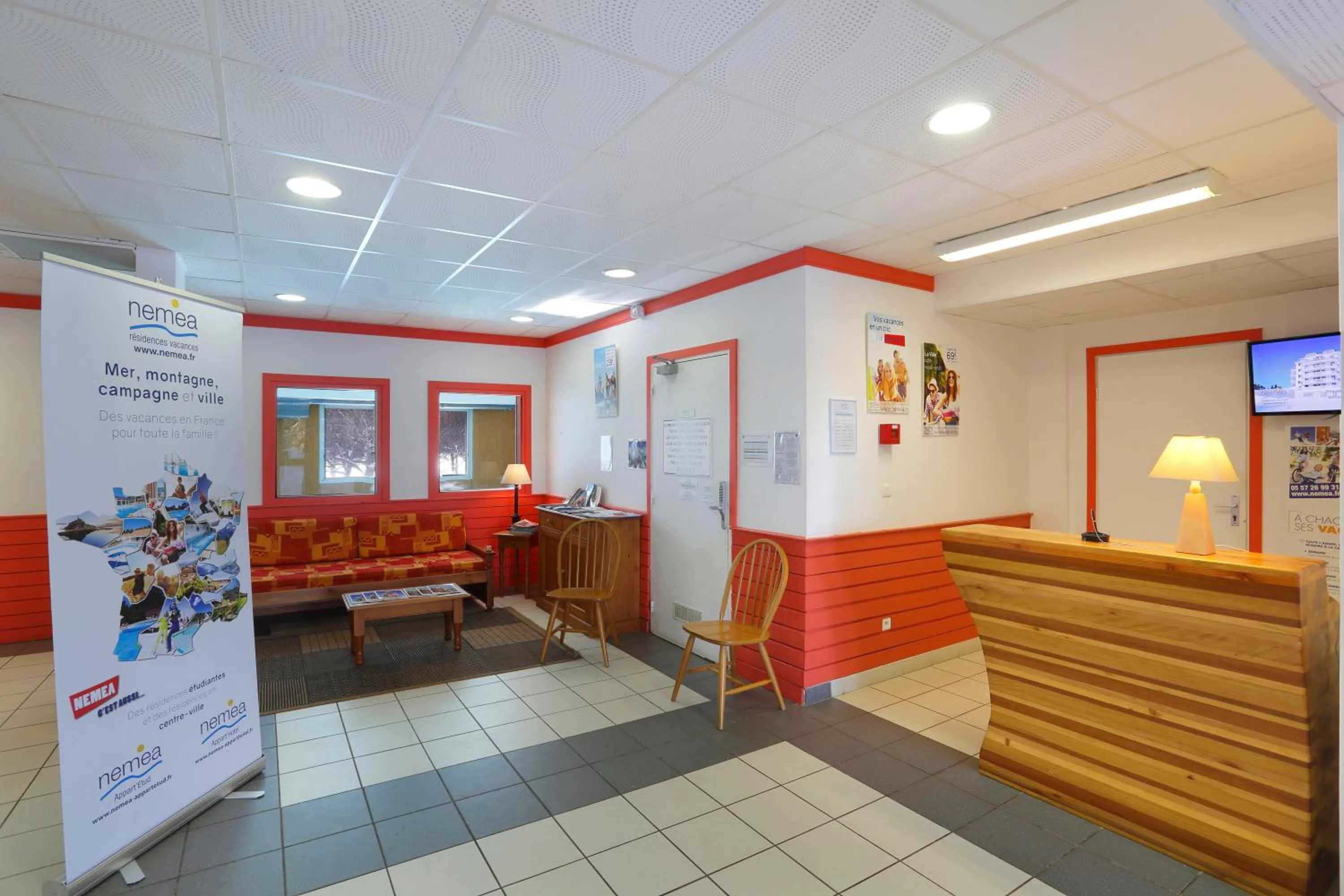 Lobby or reception in Résidence Néméa Les Balcons d'Ax