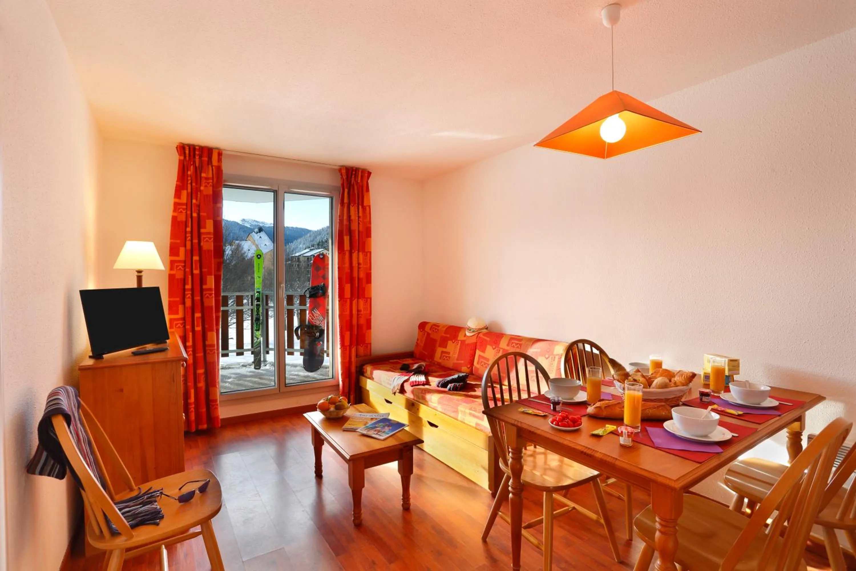 Balcony/Terrace in Résidence Néméa Les Balcons d'Ax