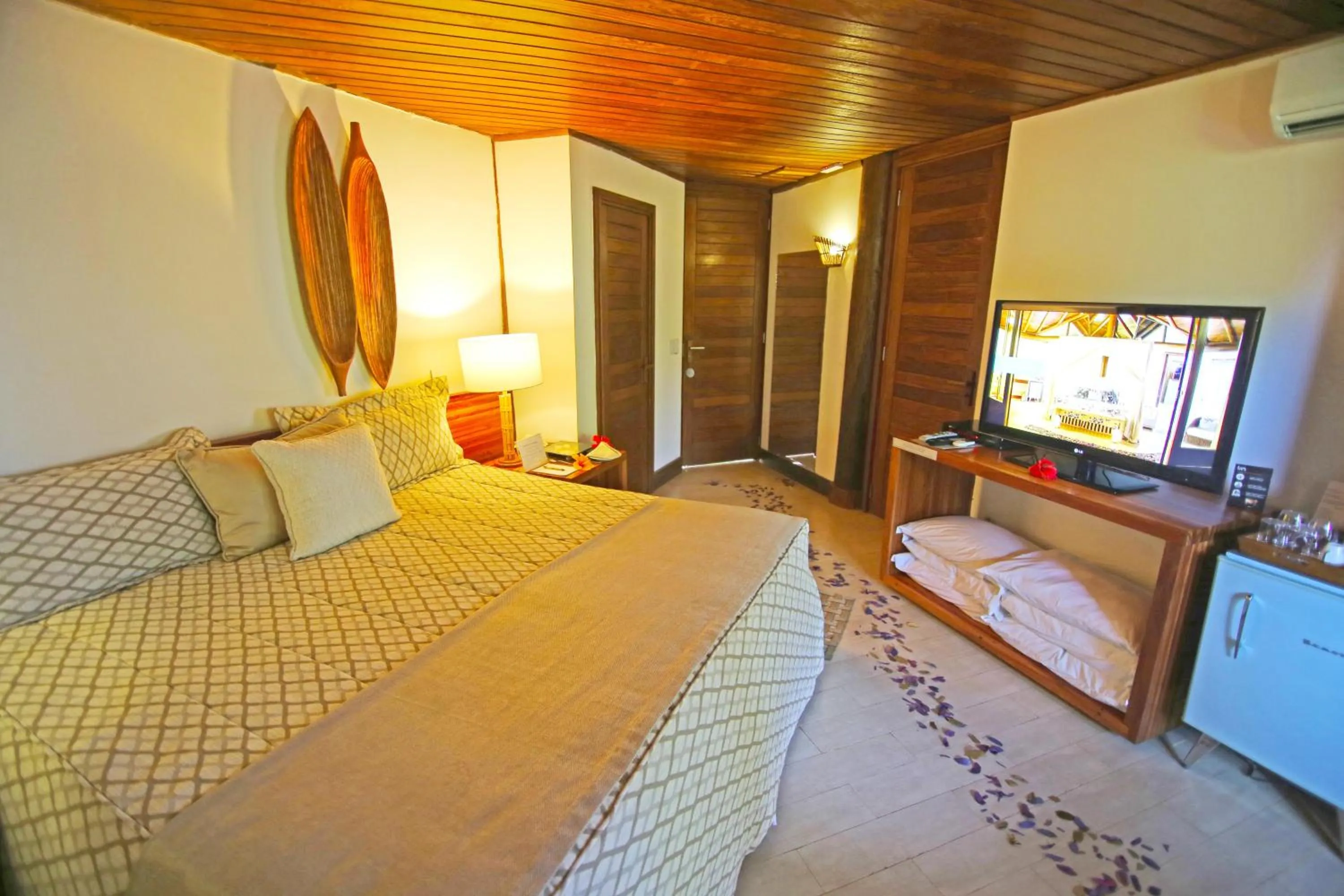 Bed in Pousada Triboju