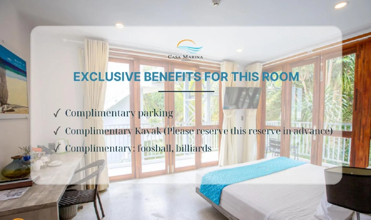 View (from property/room), Bed in Casa Marina Resort