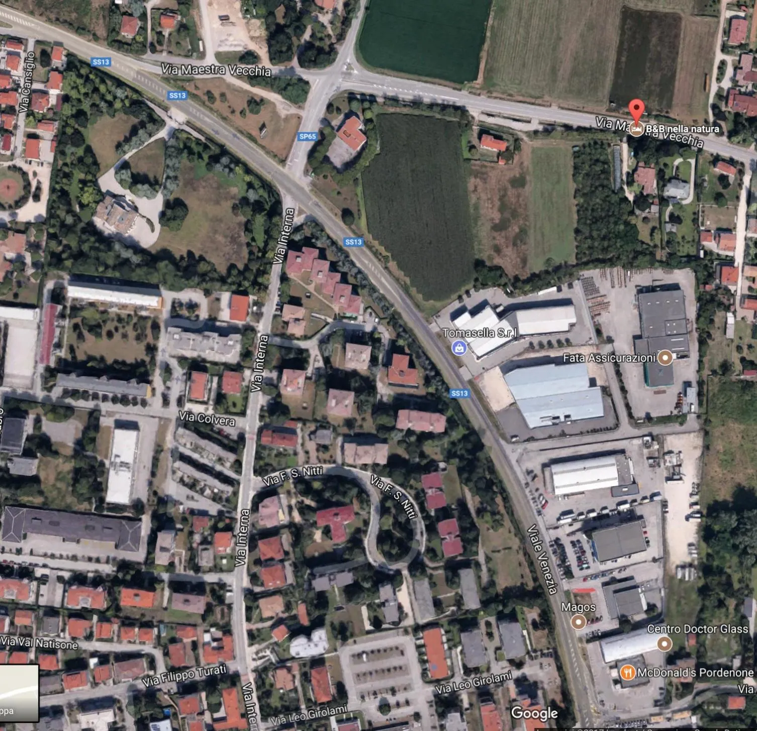 Bird's eye view in Appartamento " Nella Natura "