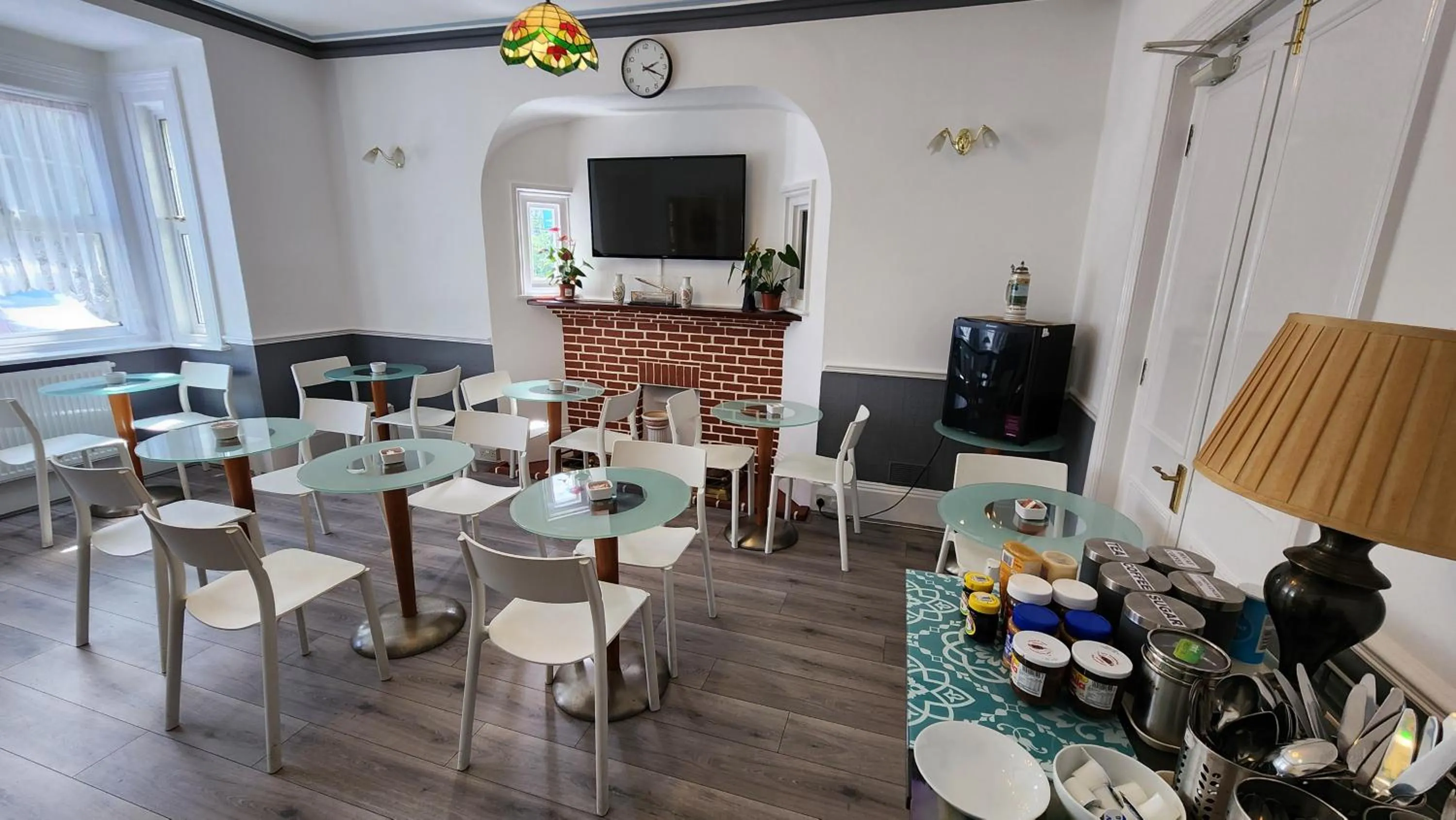 Continental breakfast in Gatwick Castle B&B