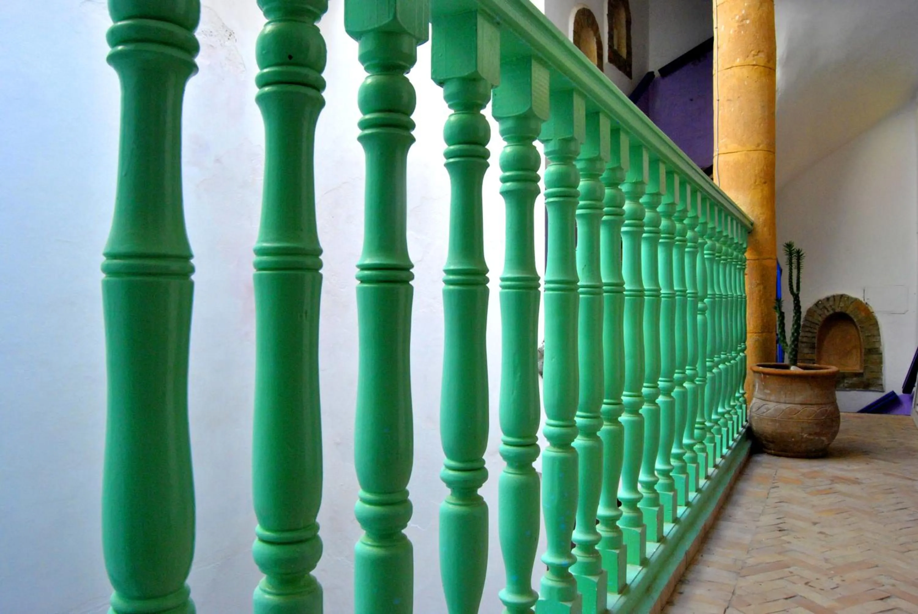Balcony/Terrace in Essaouira Youth Hostel & Social Travel