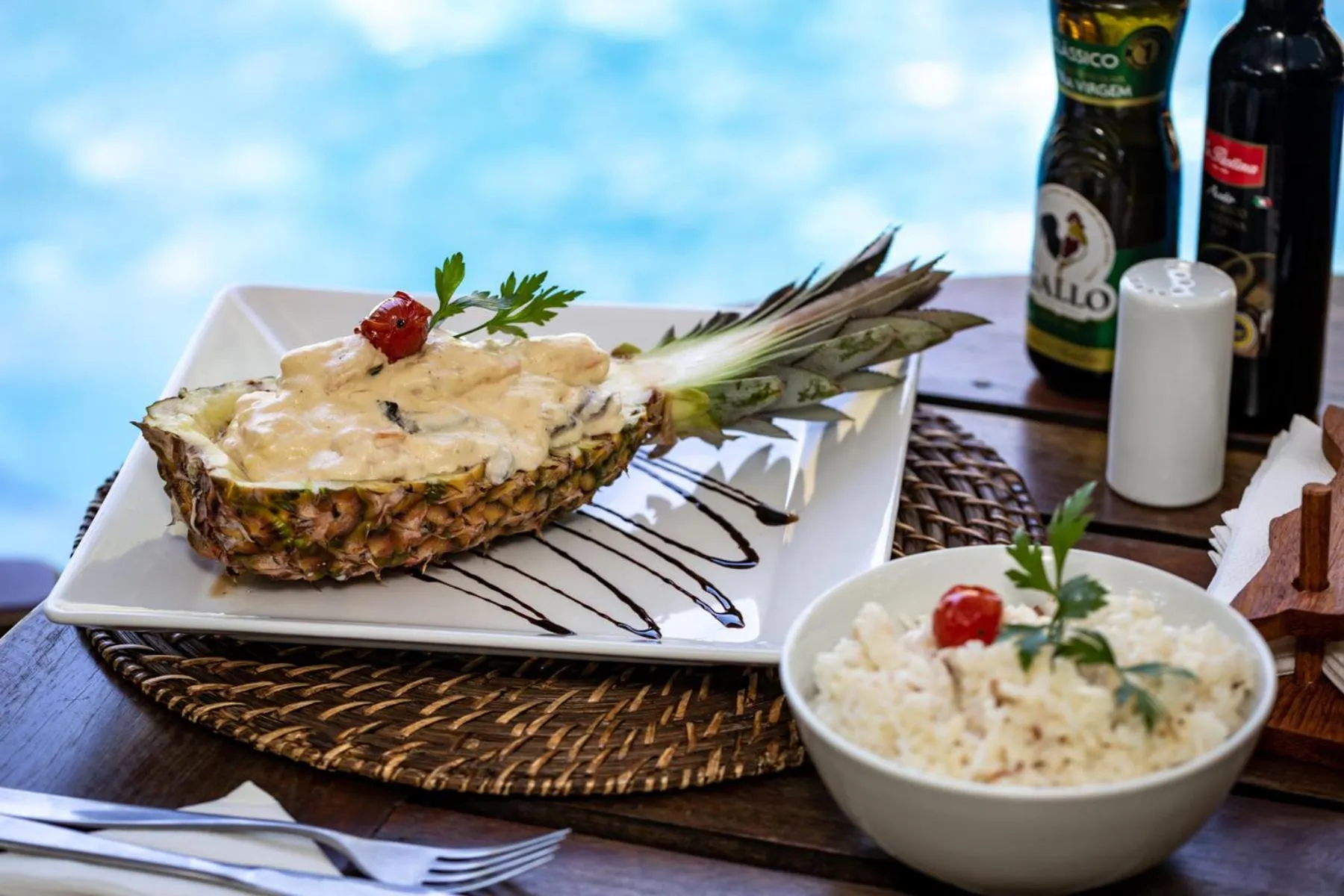 Food close-up in Sombra e Água Fresca Floresta