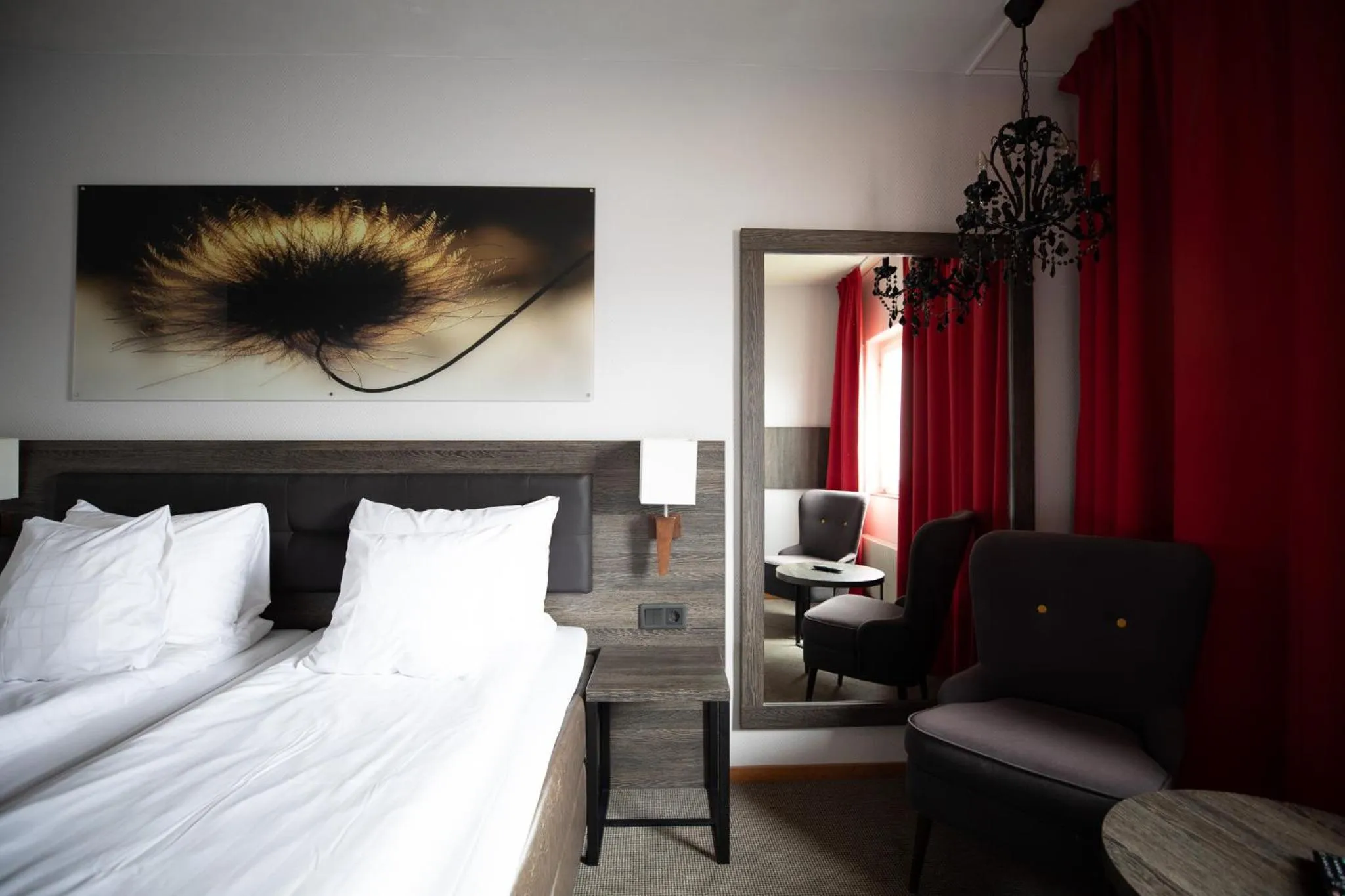 Bed in Hotell Lappland