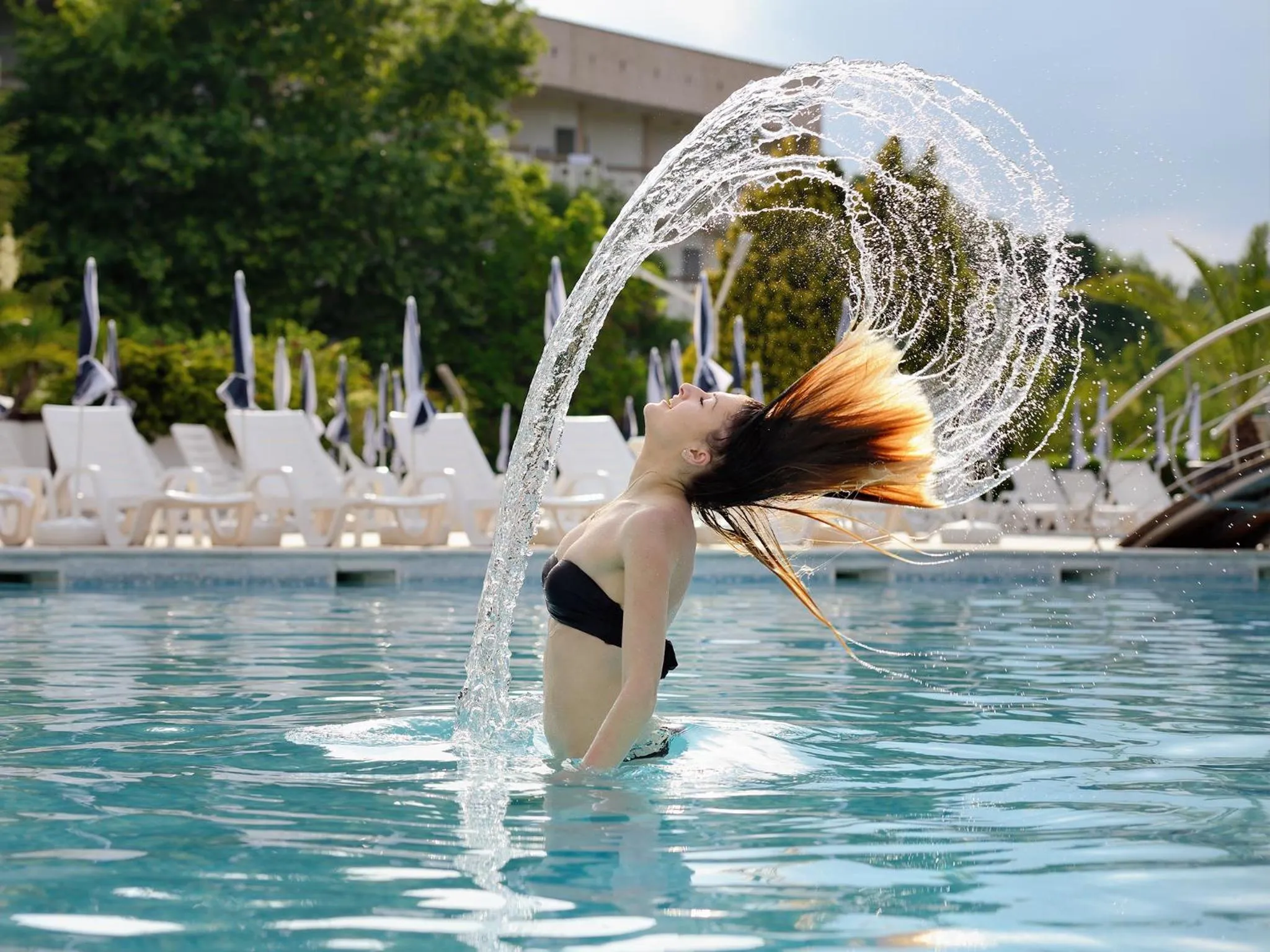 Swimming pool in Augusta SPA Hotel