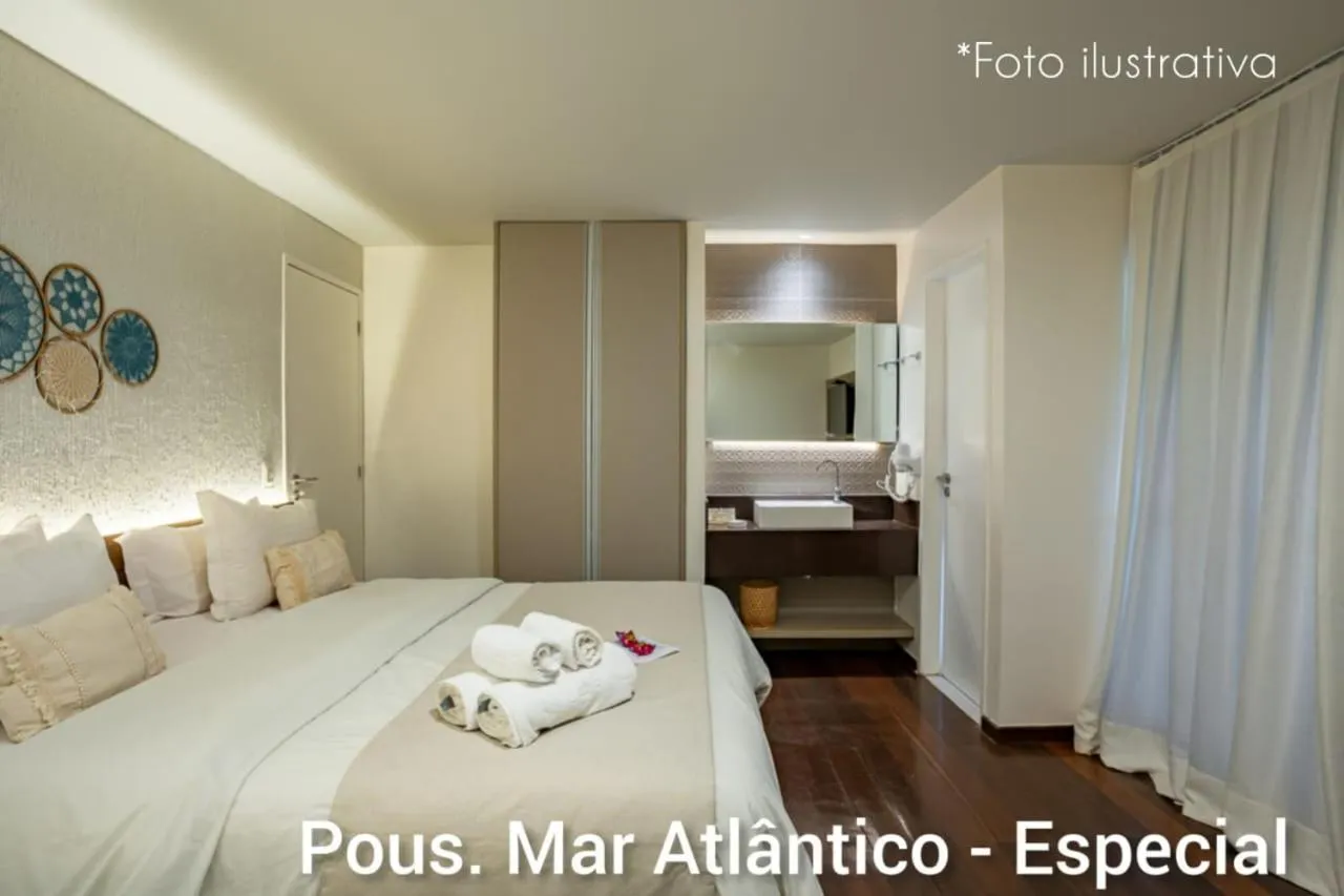 Bed in Pousada Mar Atlântico