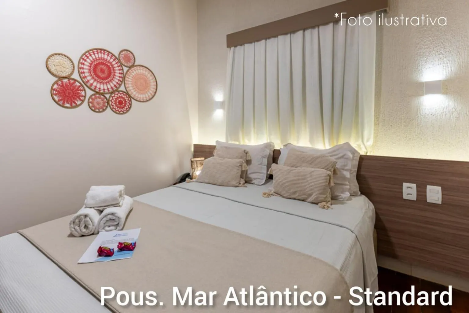 Bed in Pousada Mar Atlântico