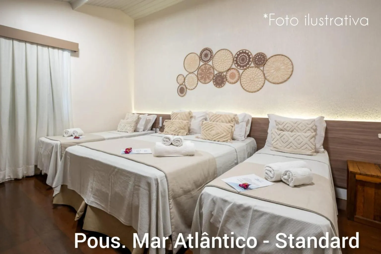 Bed in Pousada Mar Atlântico