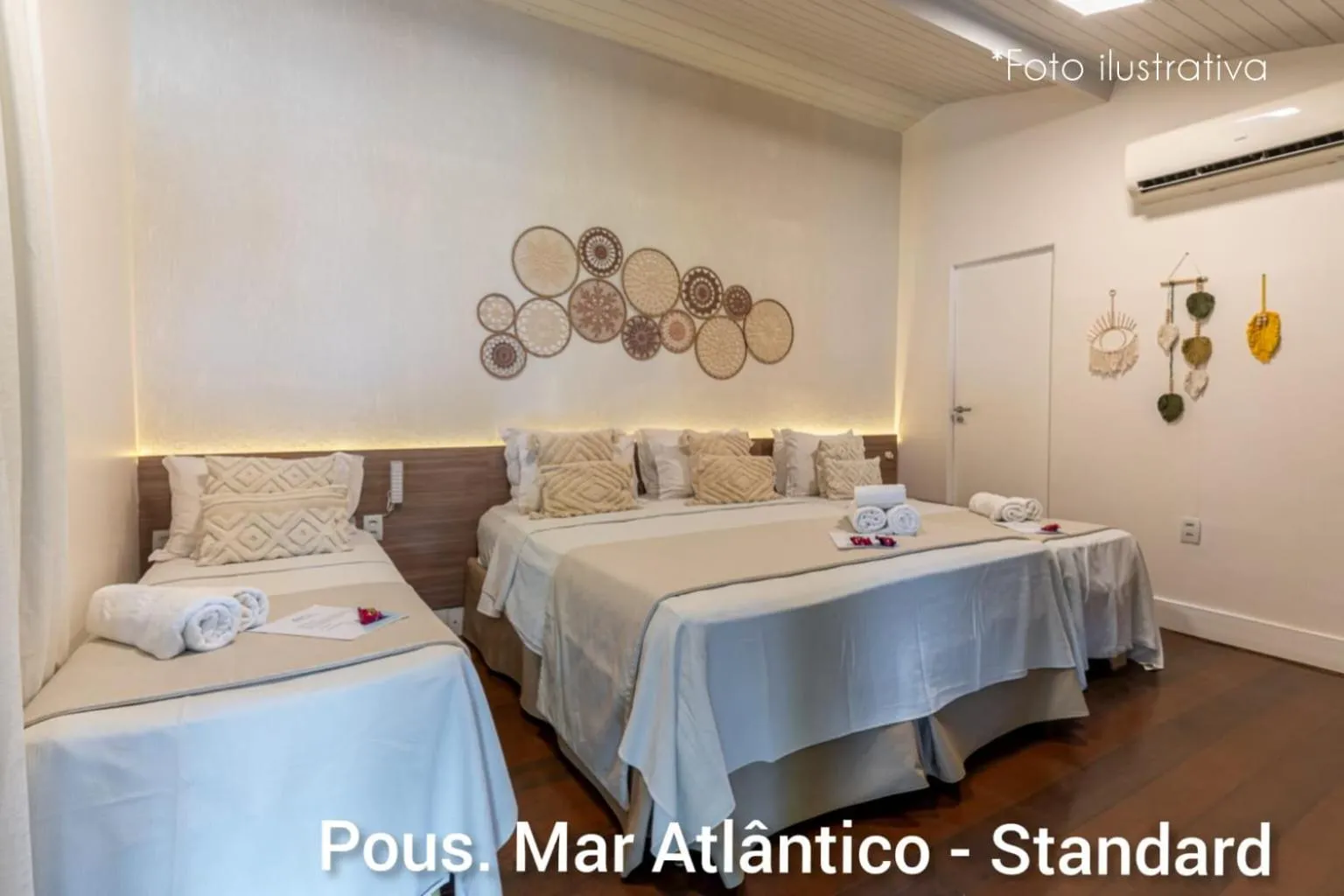 Bed in Pousada Mar Atlântico