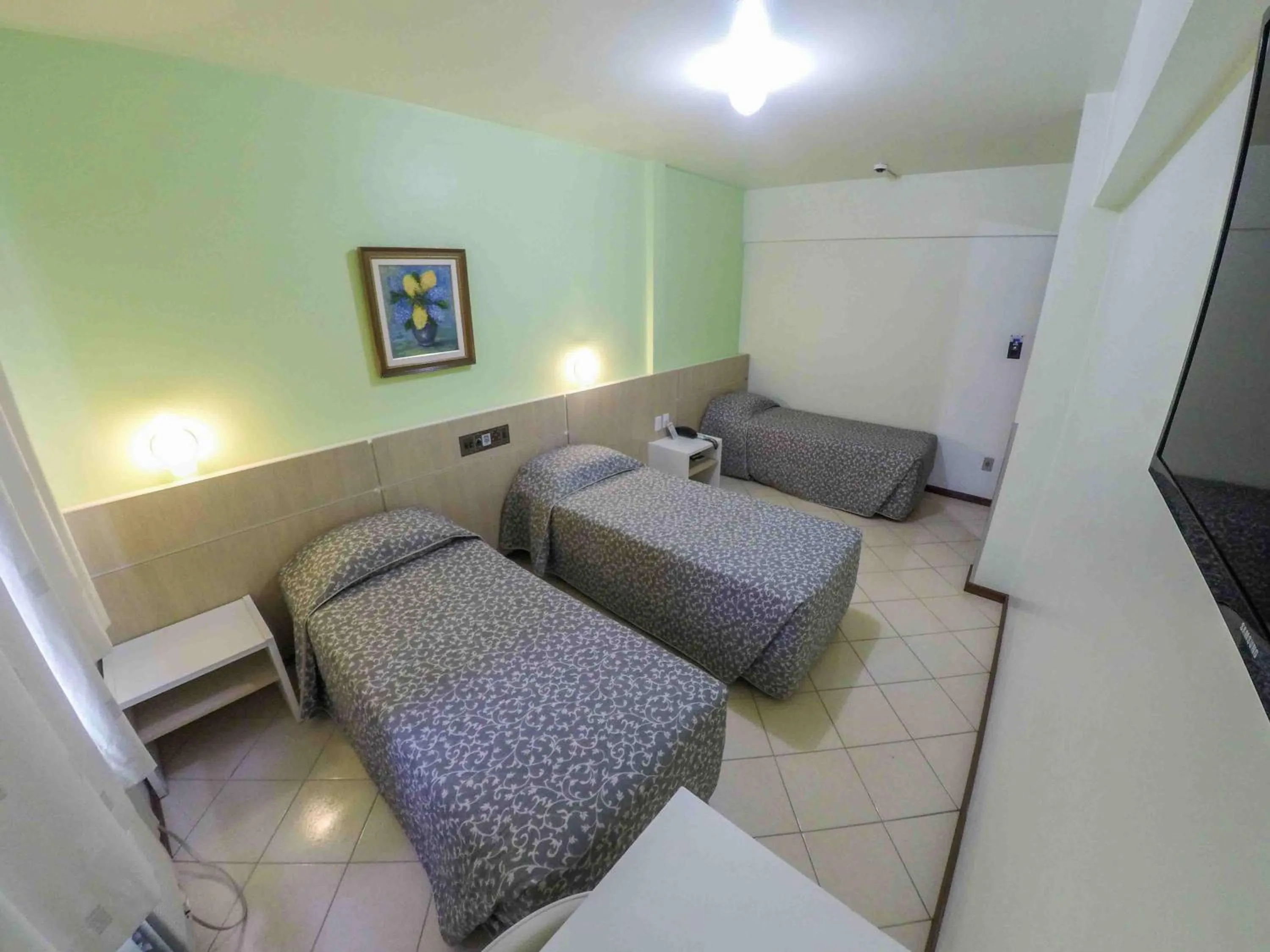 Bed in Hotel Vieiras