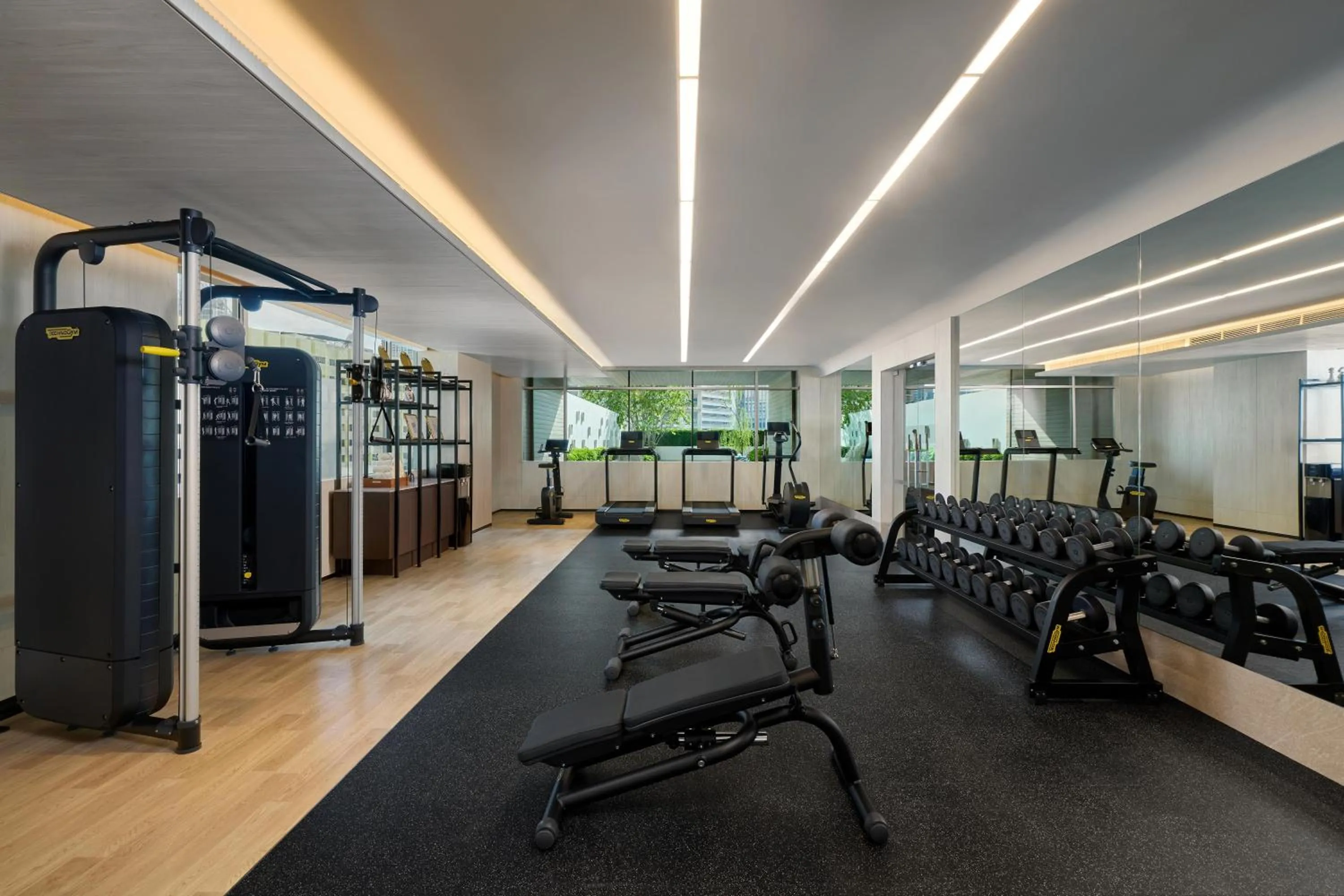 Fitness centre/facilities in DoubleTree by Hilton Bangkok Ploenchit