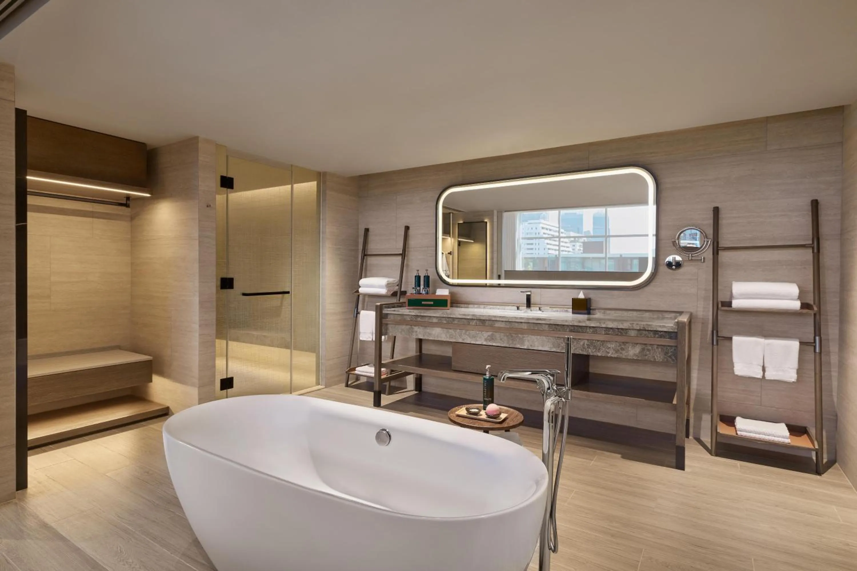 Bathroom in DoubleTree by Hilton Bangkok Ploenchit