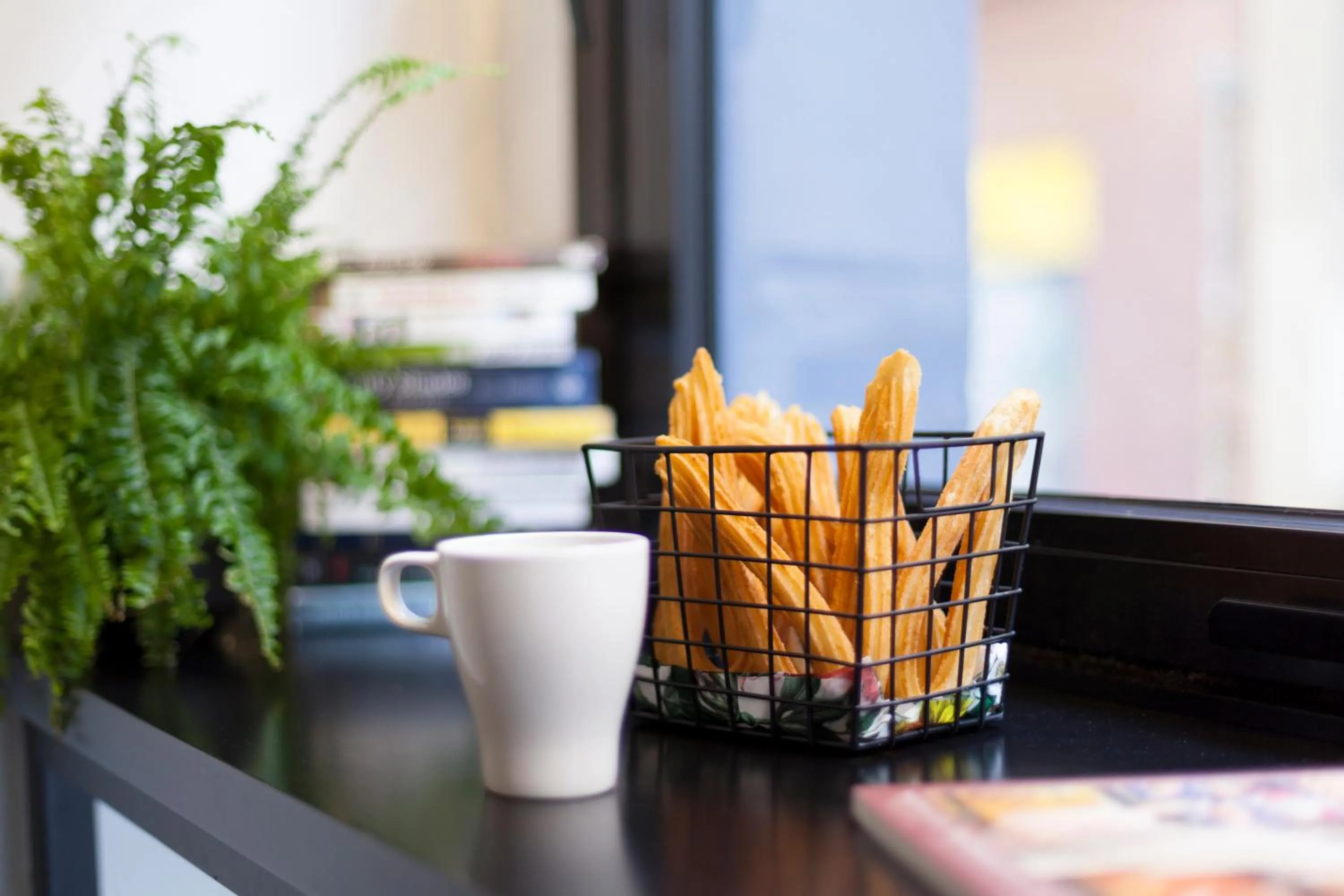 Food close-up in 2060 The Newton Hostel