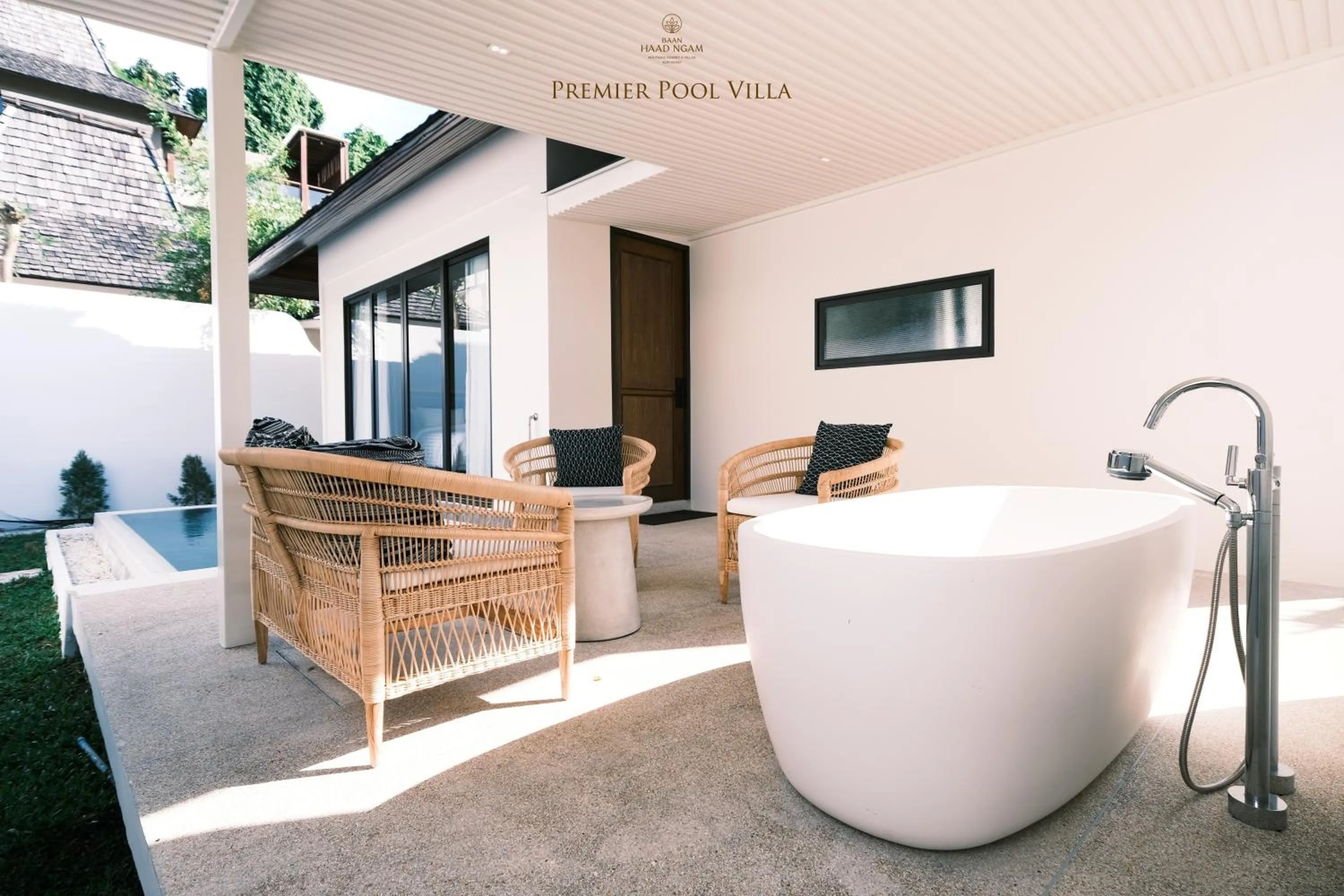 Seating area in Baan Haad Ngam Boutique Resort