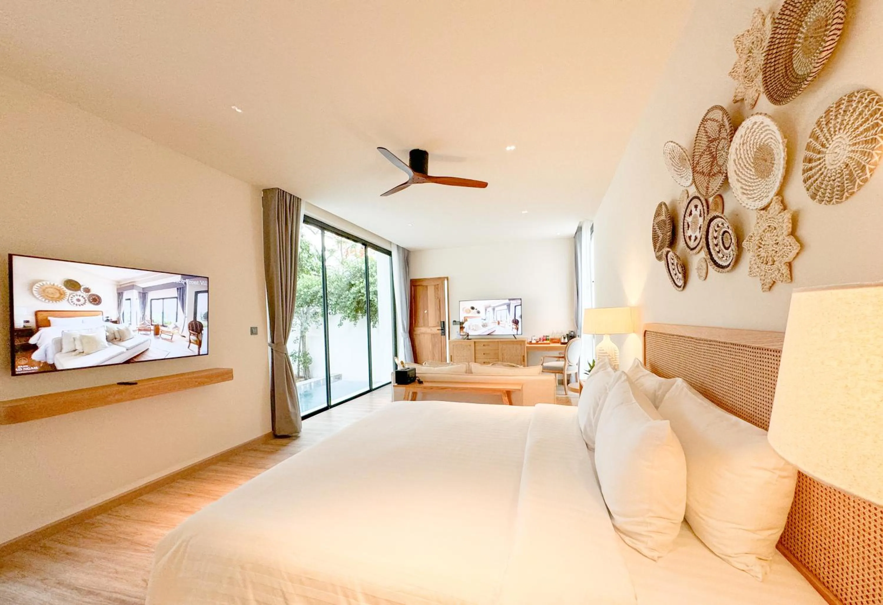 Bed in Baan Haad Ngam Boutique Resort
