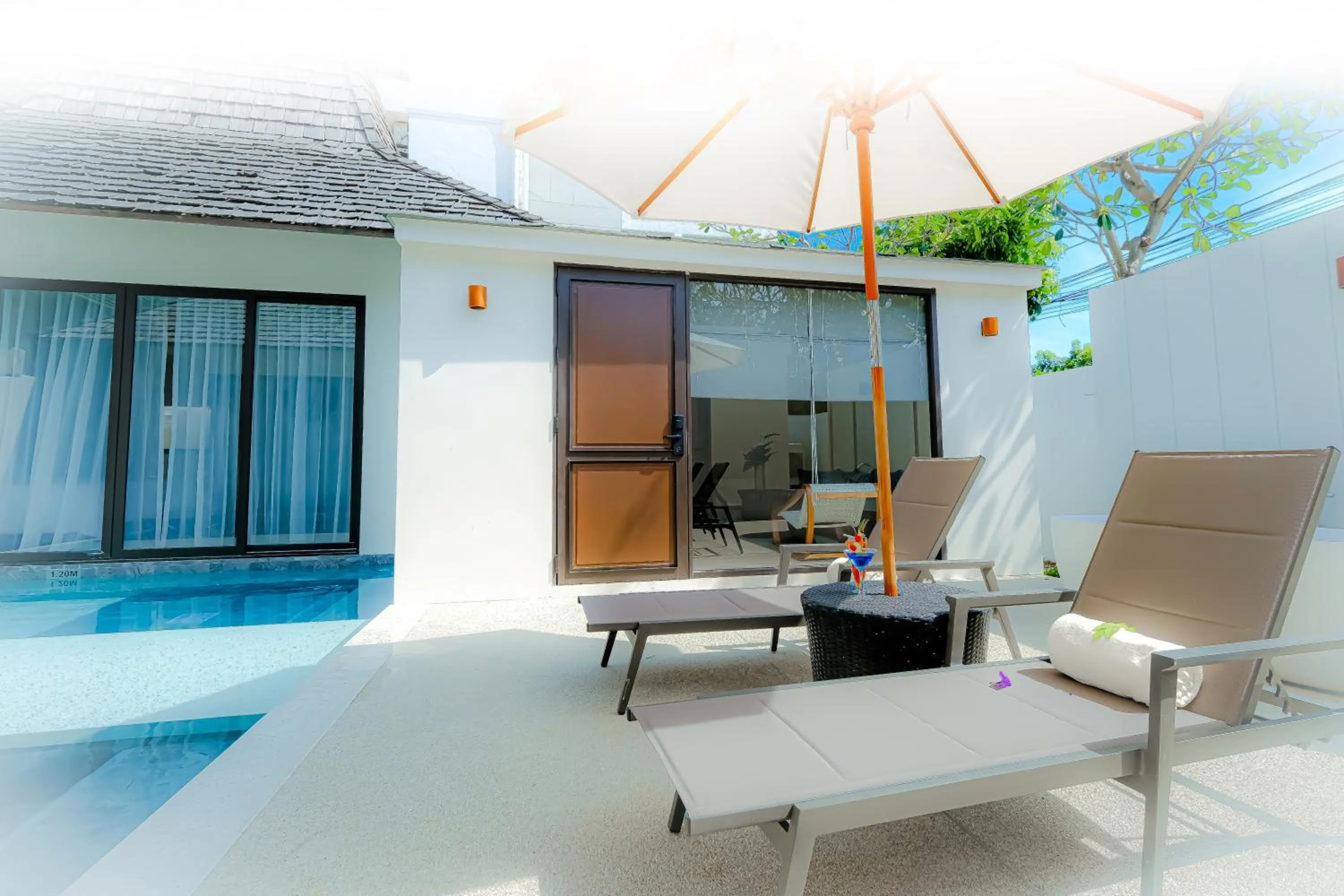 Pool view in Baan Haad Ngam Boutique Resort