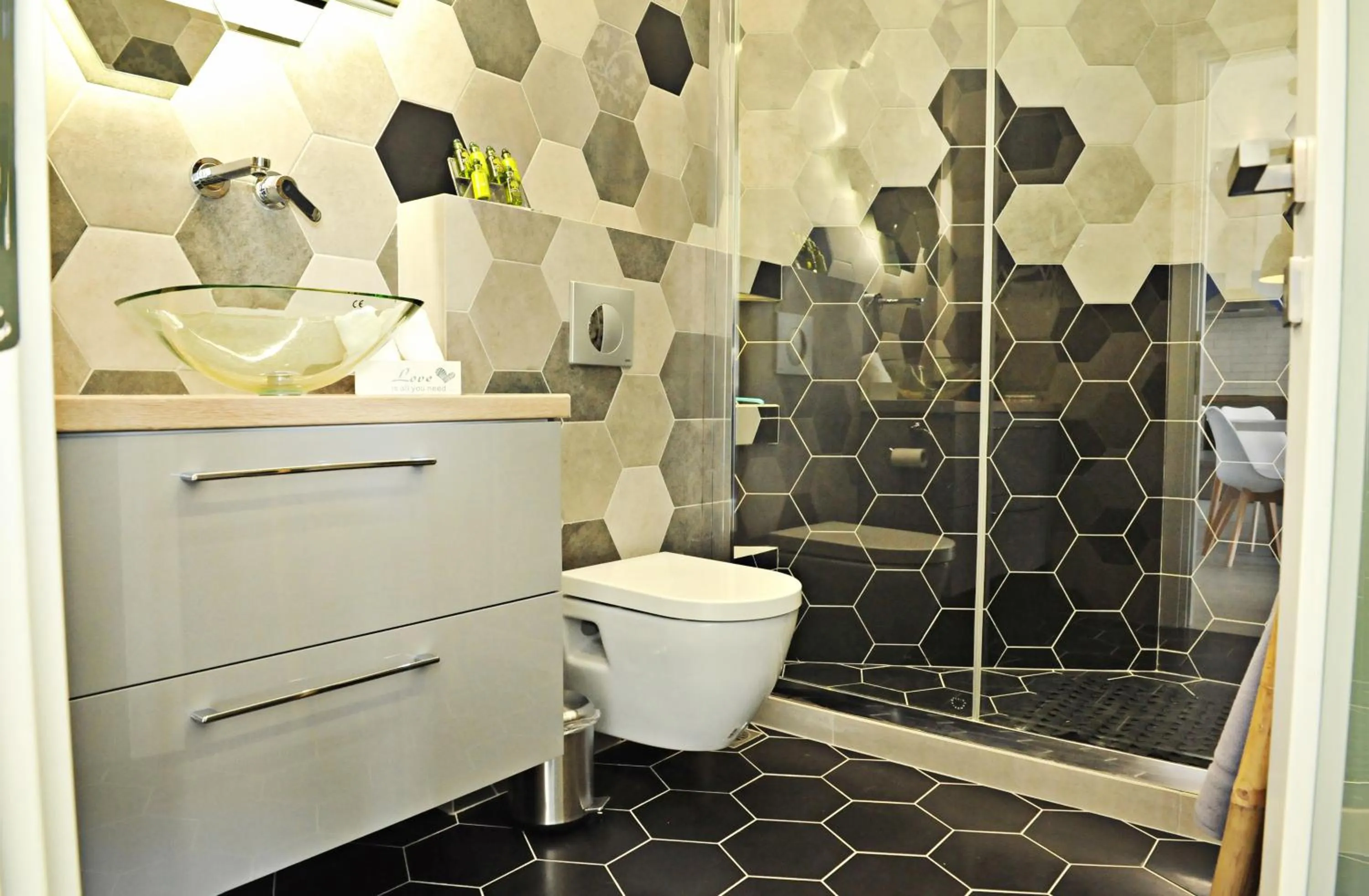 Toilet in The Athenians Modern Apartments