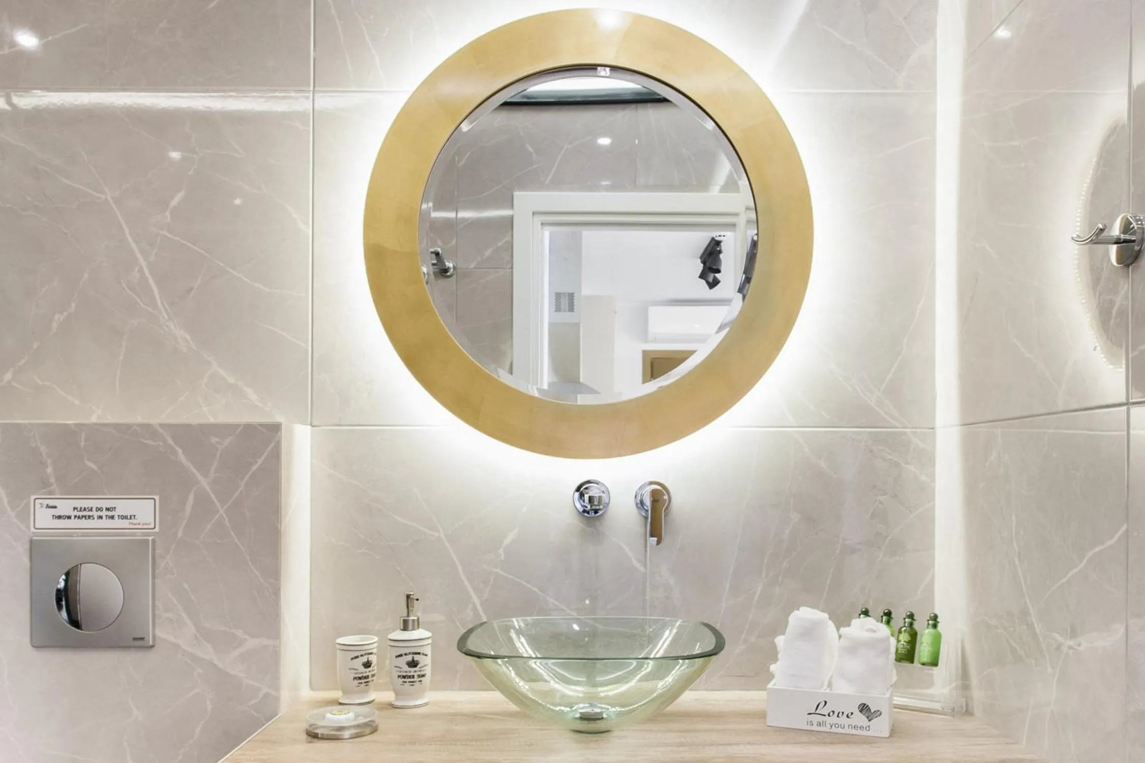 Bathroom in The Athenians Modern Apartments