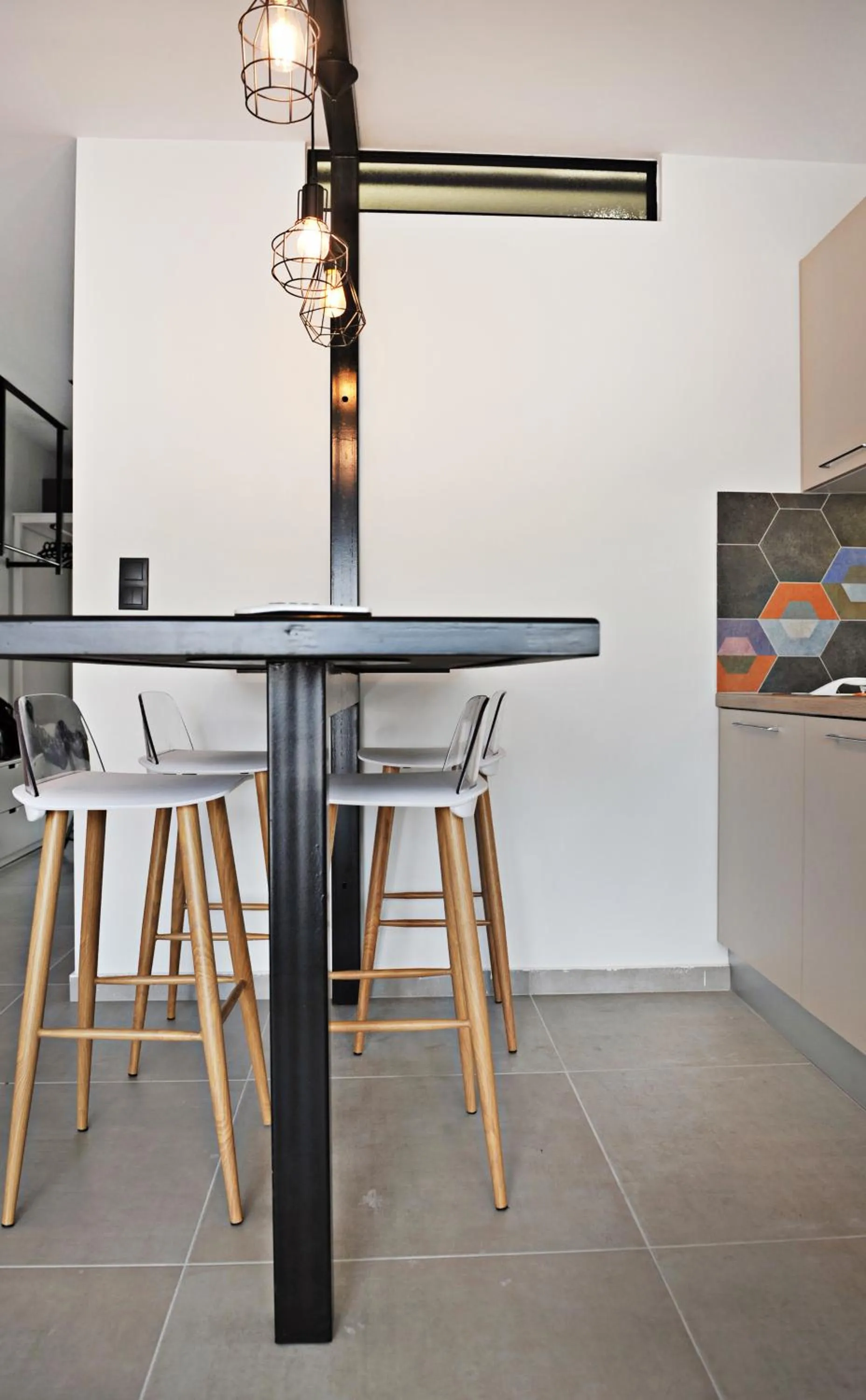 Dining area in The Athenians Modern Apartments