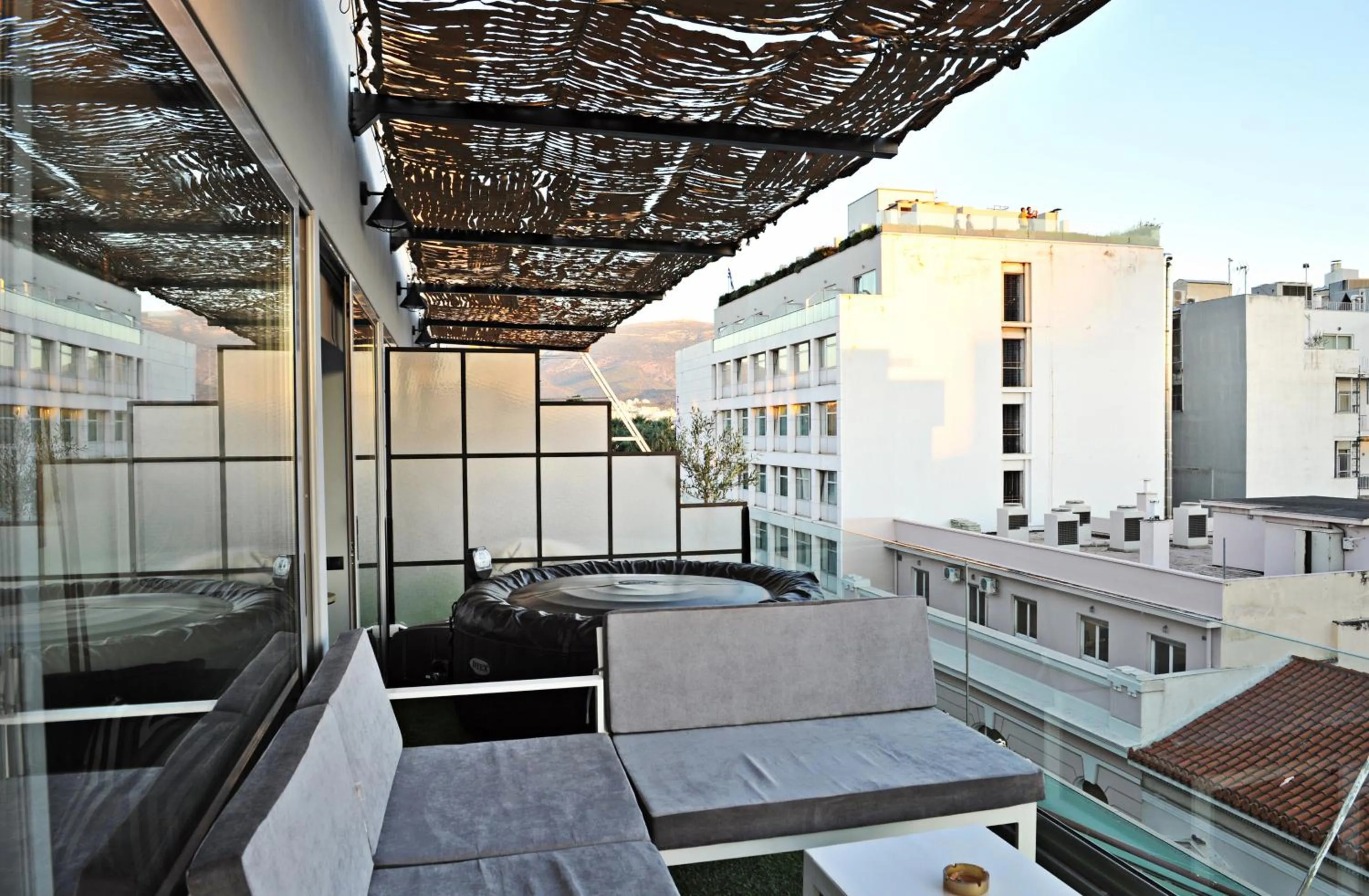 Balcony/Terrace in The Athenians Modern Apartments