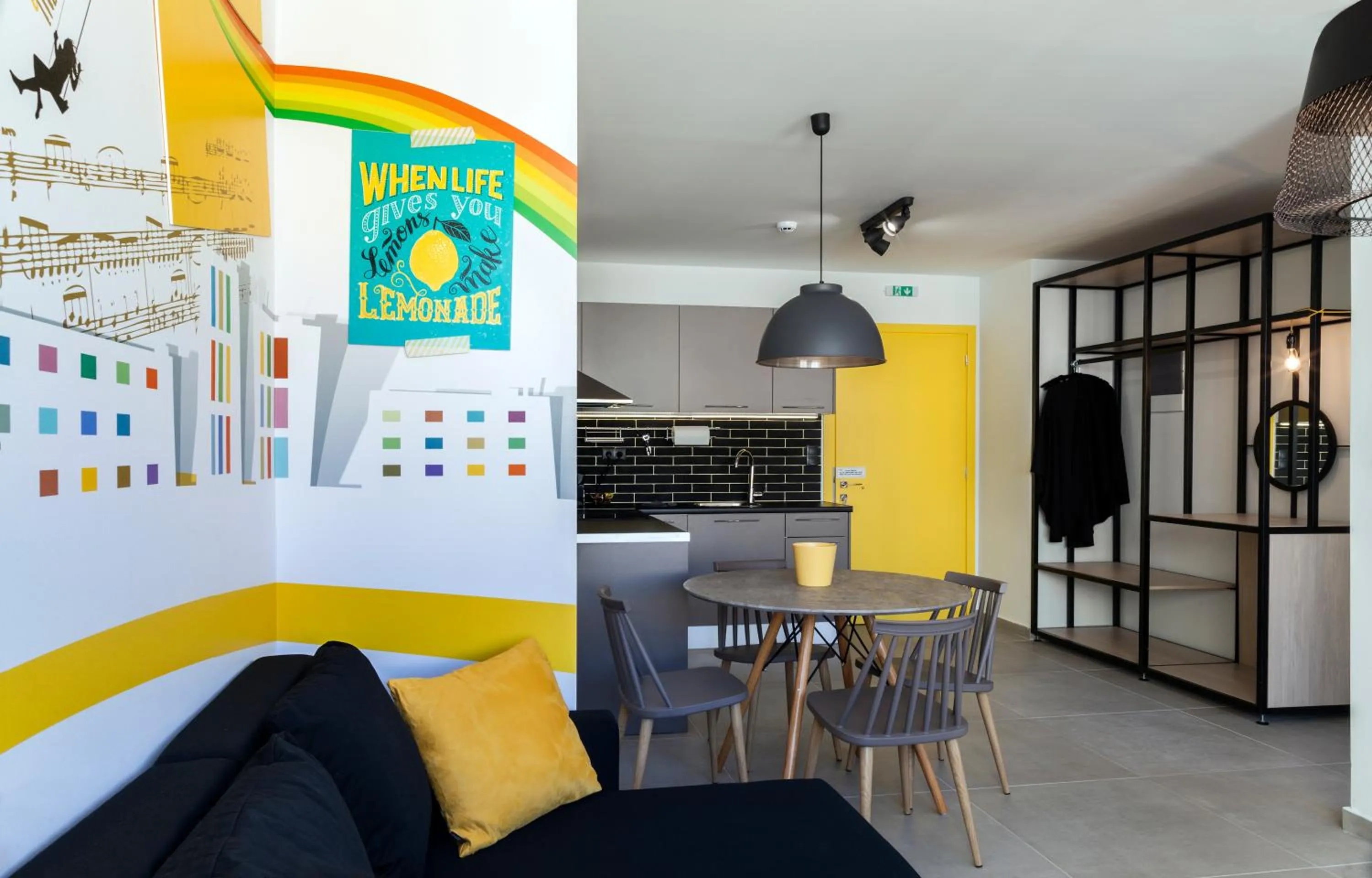 Dining area in The Athenians Modern Apartments