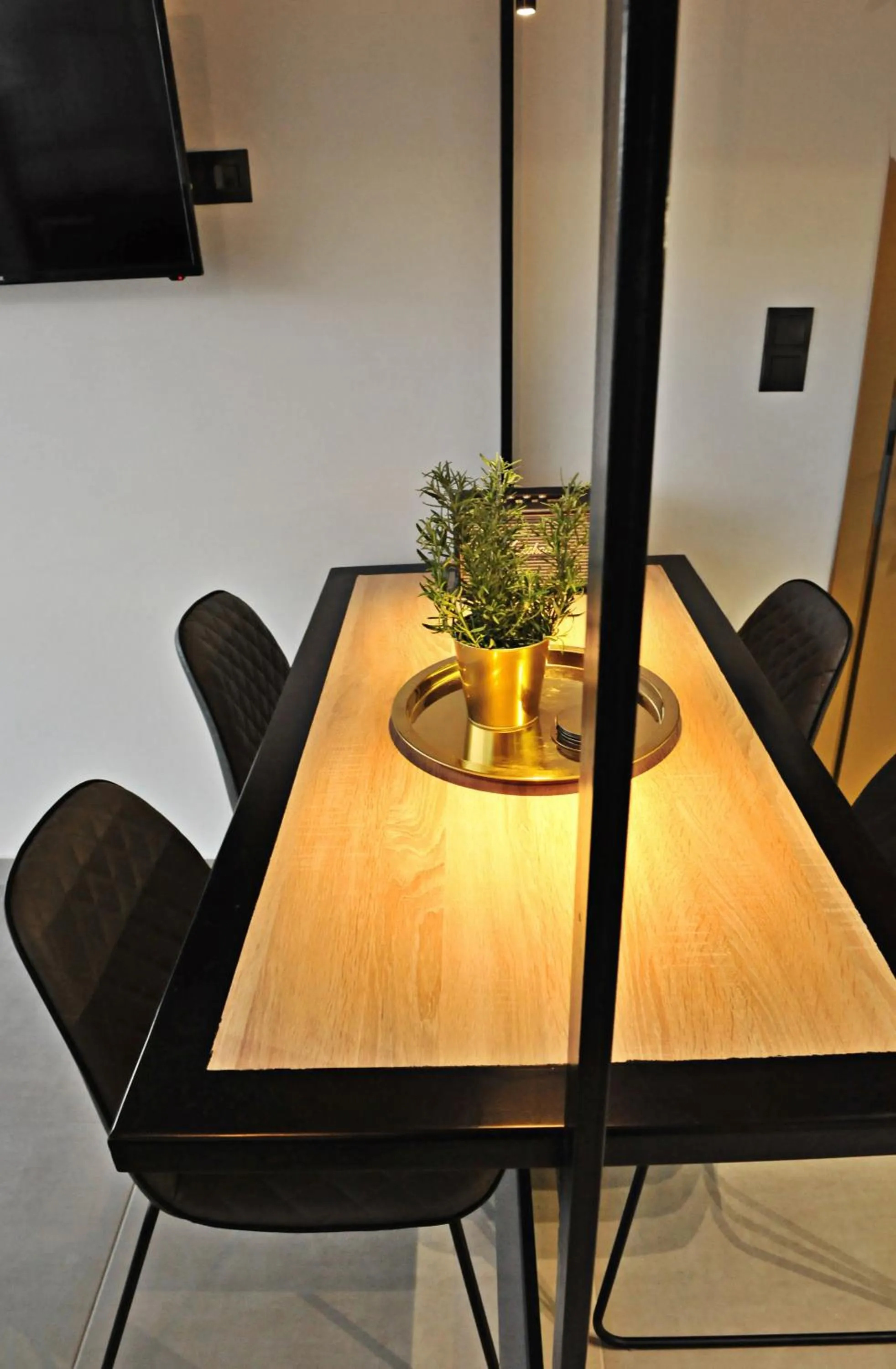 Dining area in The Athenians Modern Apartments