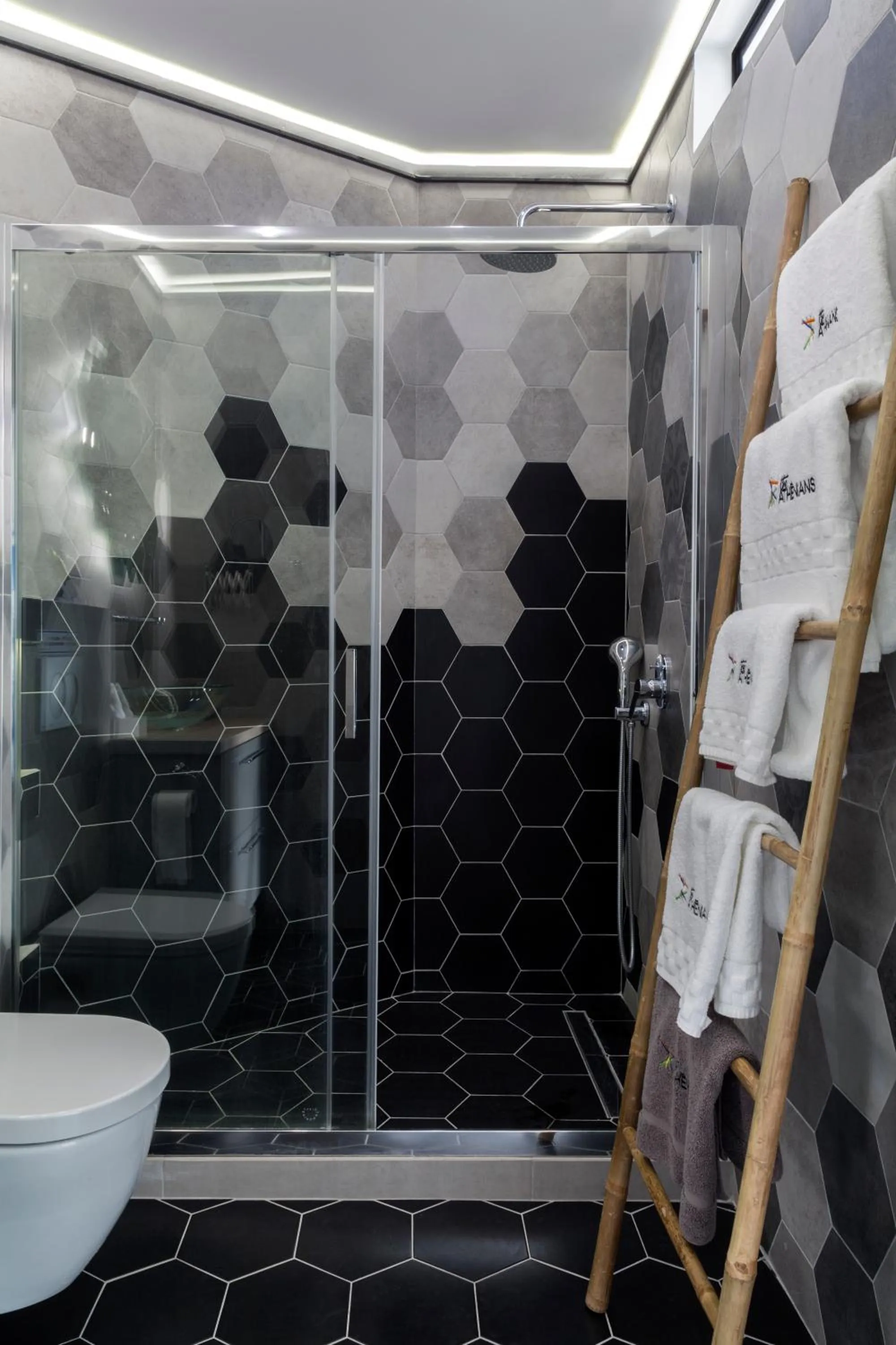 Shower in The Athenians Modern Apartments