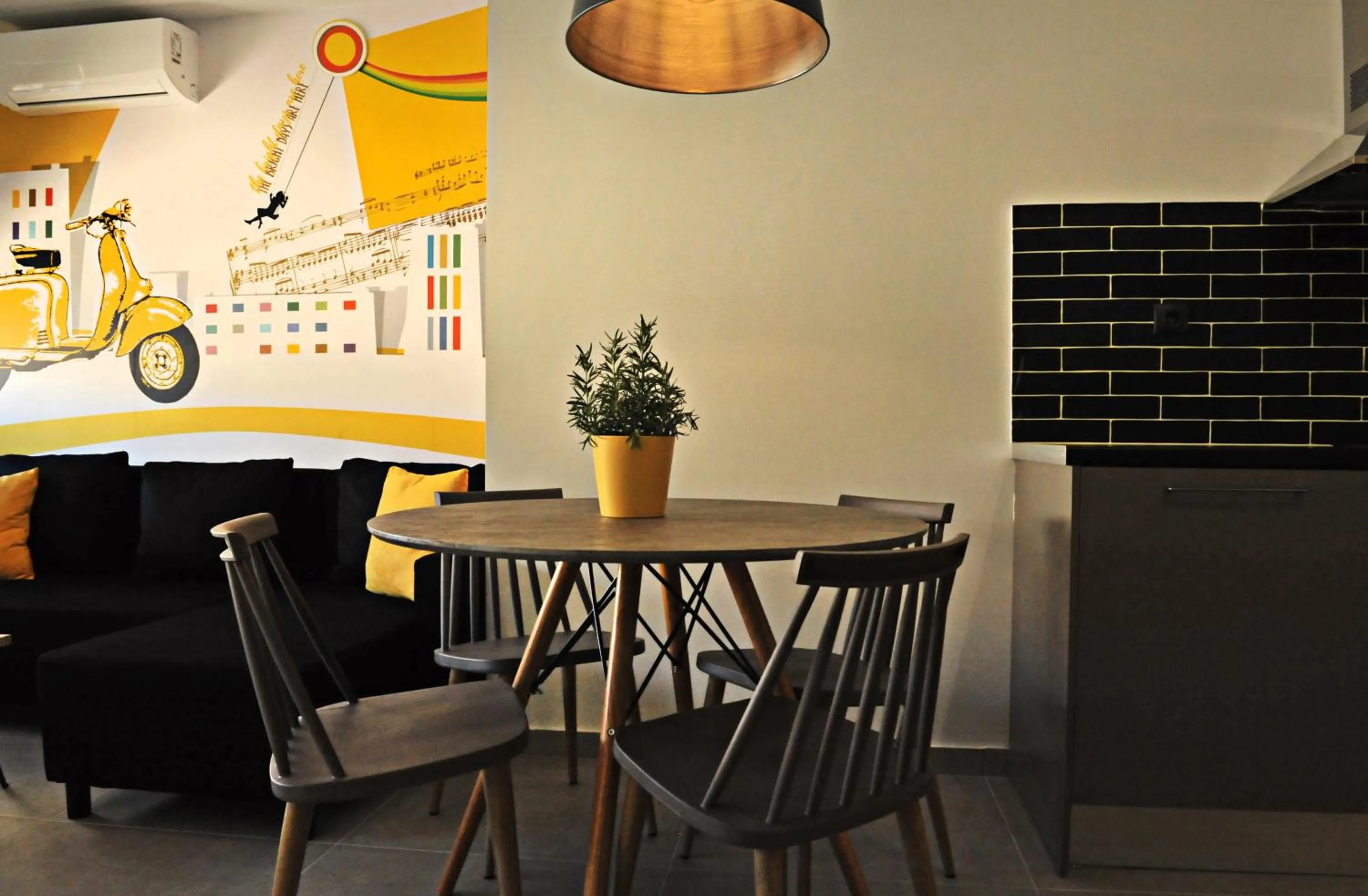 Dining area in The Athenians Modern Apartments