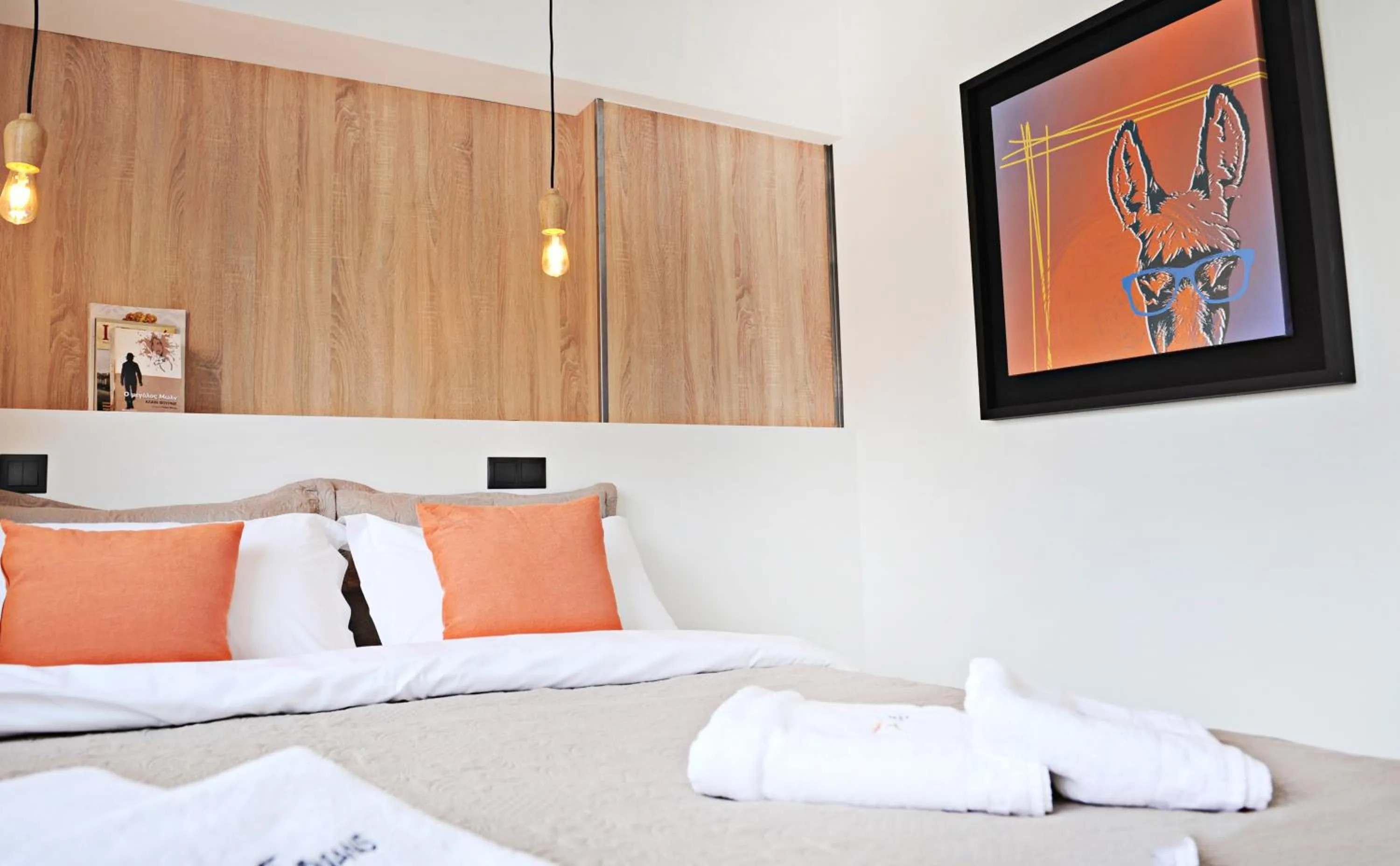 Bed in The Athenians Modern Apartments