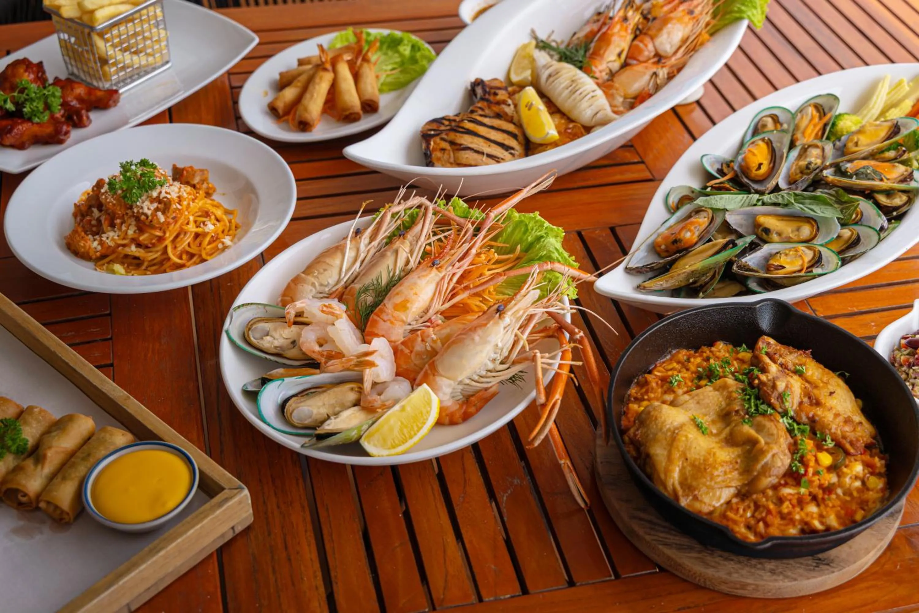 Food in Royal Cliff Beach Hotel Pattaya