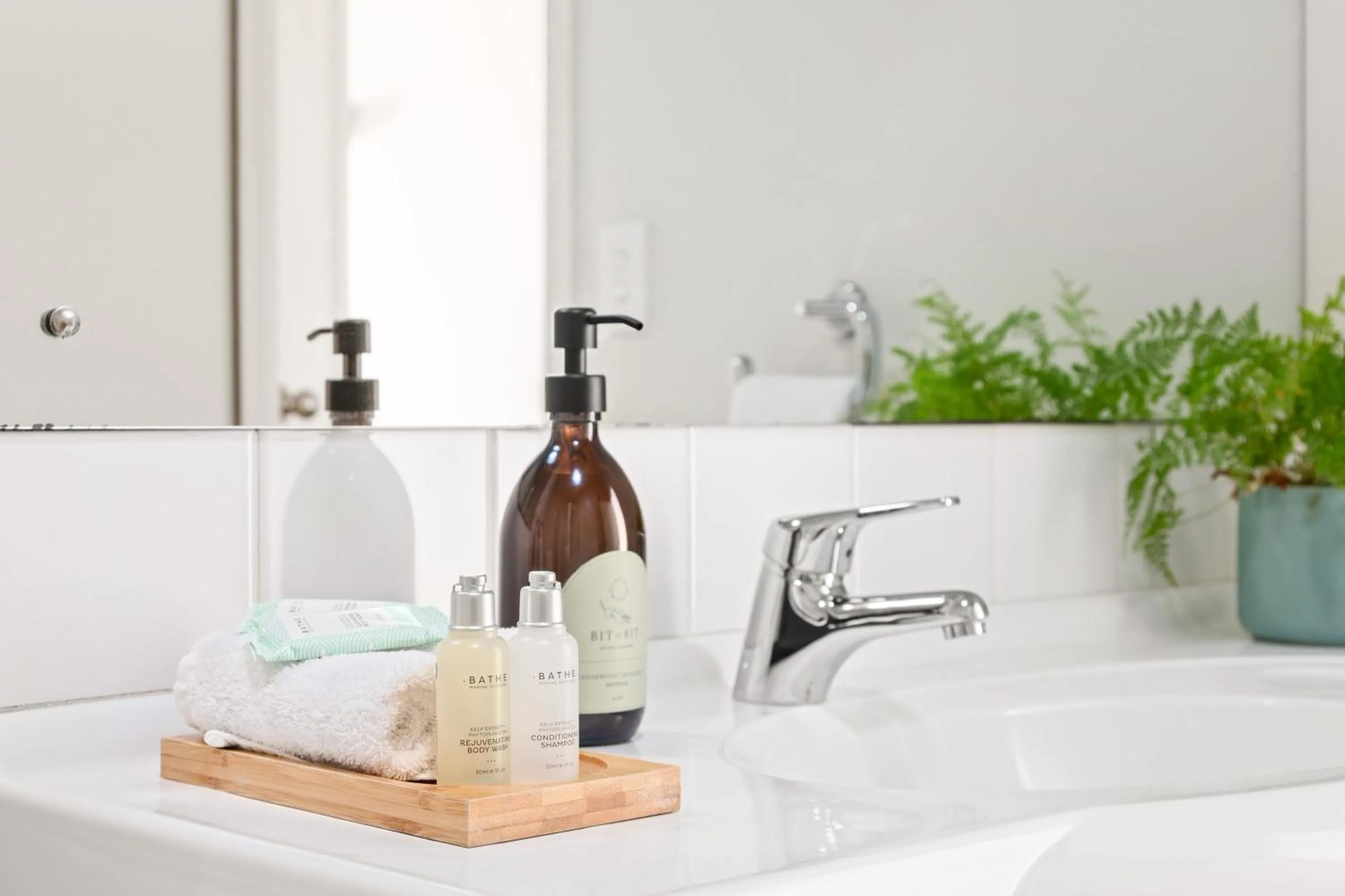 Bathroom in Ocean Beach Wainui