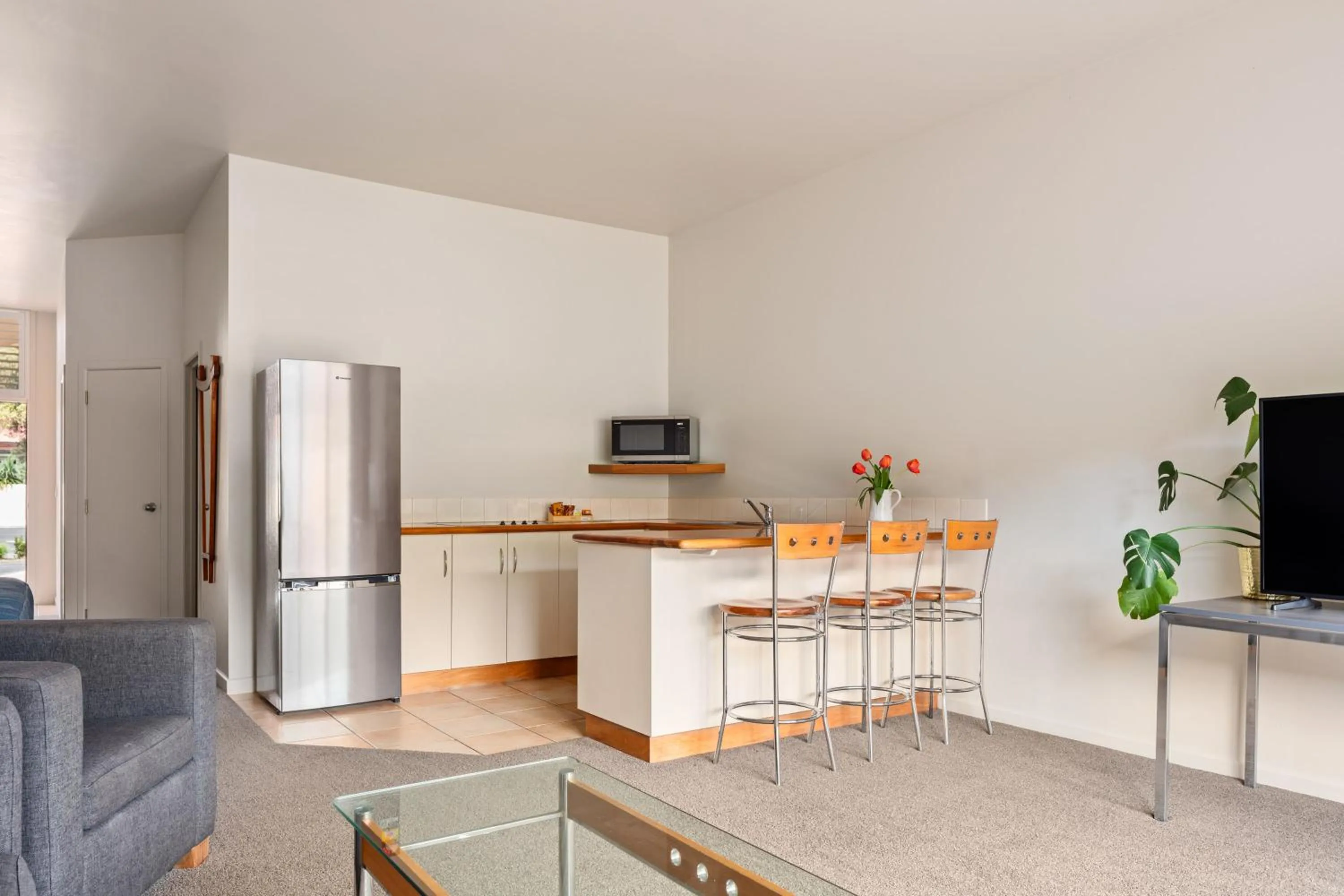 Kitchen or kitchenette in Ocean Beach Wainui
