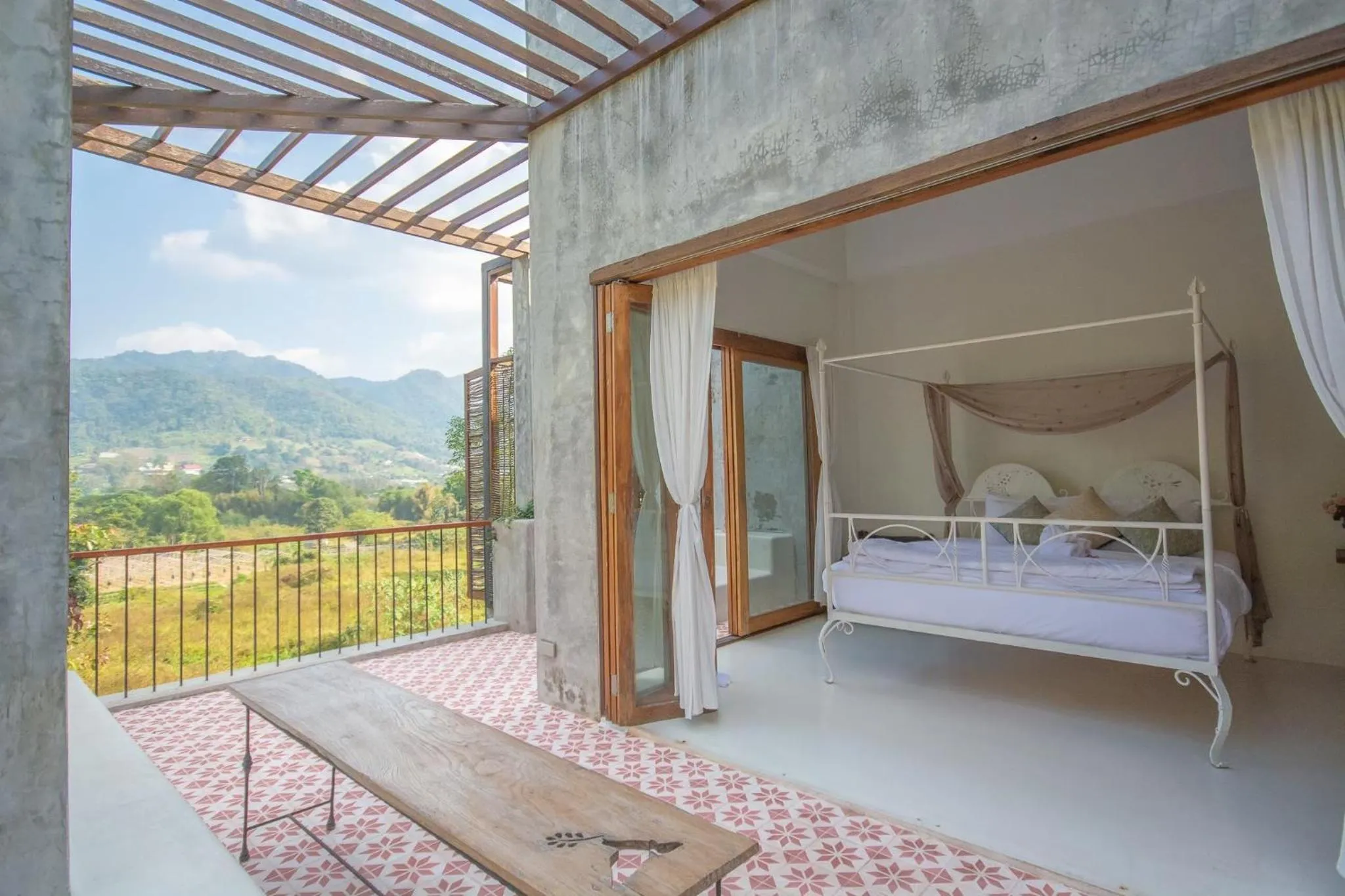 Natural landscape, Bed in Proud Phu Fah Maerim Resort