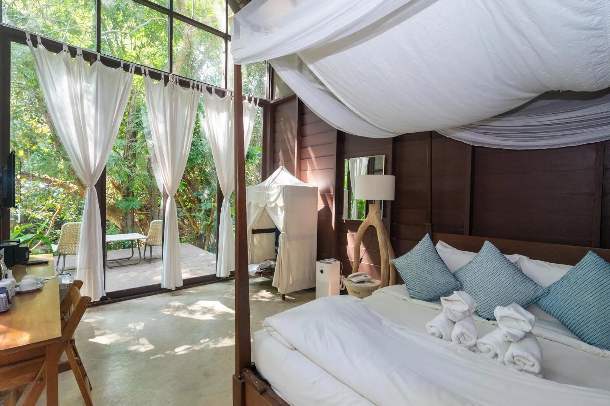 Bed in Proud Phu Fah Maerim Resort