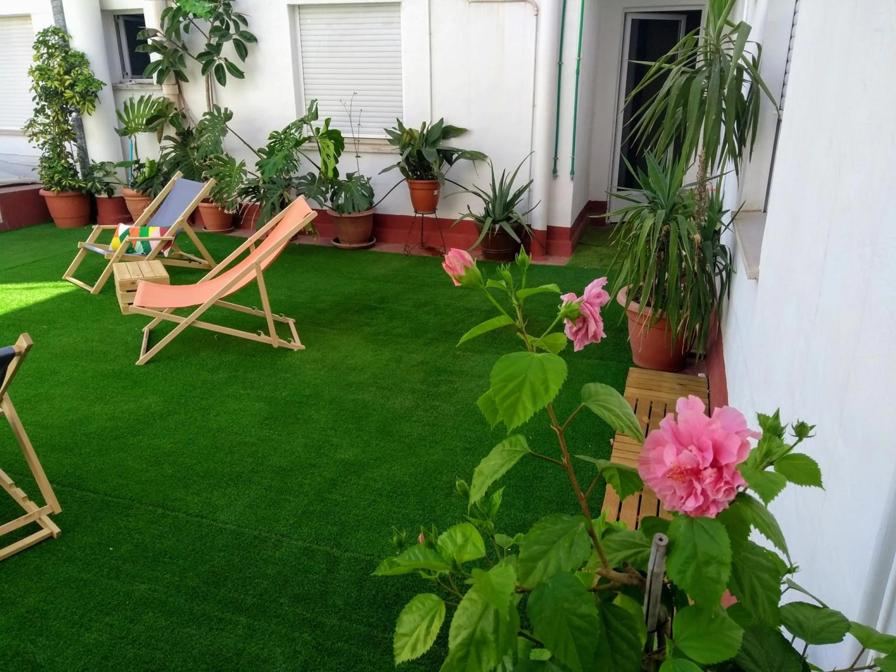 Patio in Hotel Ramis fundado en 1969