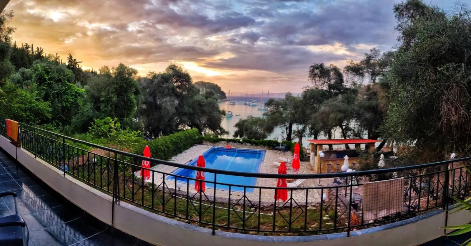 Pool view in Amfitriti Hotel & Studios