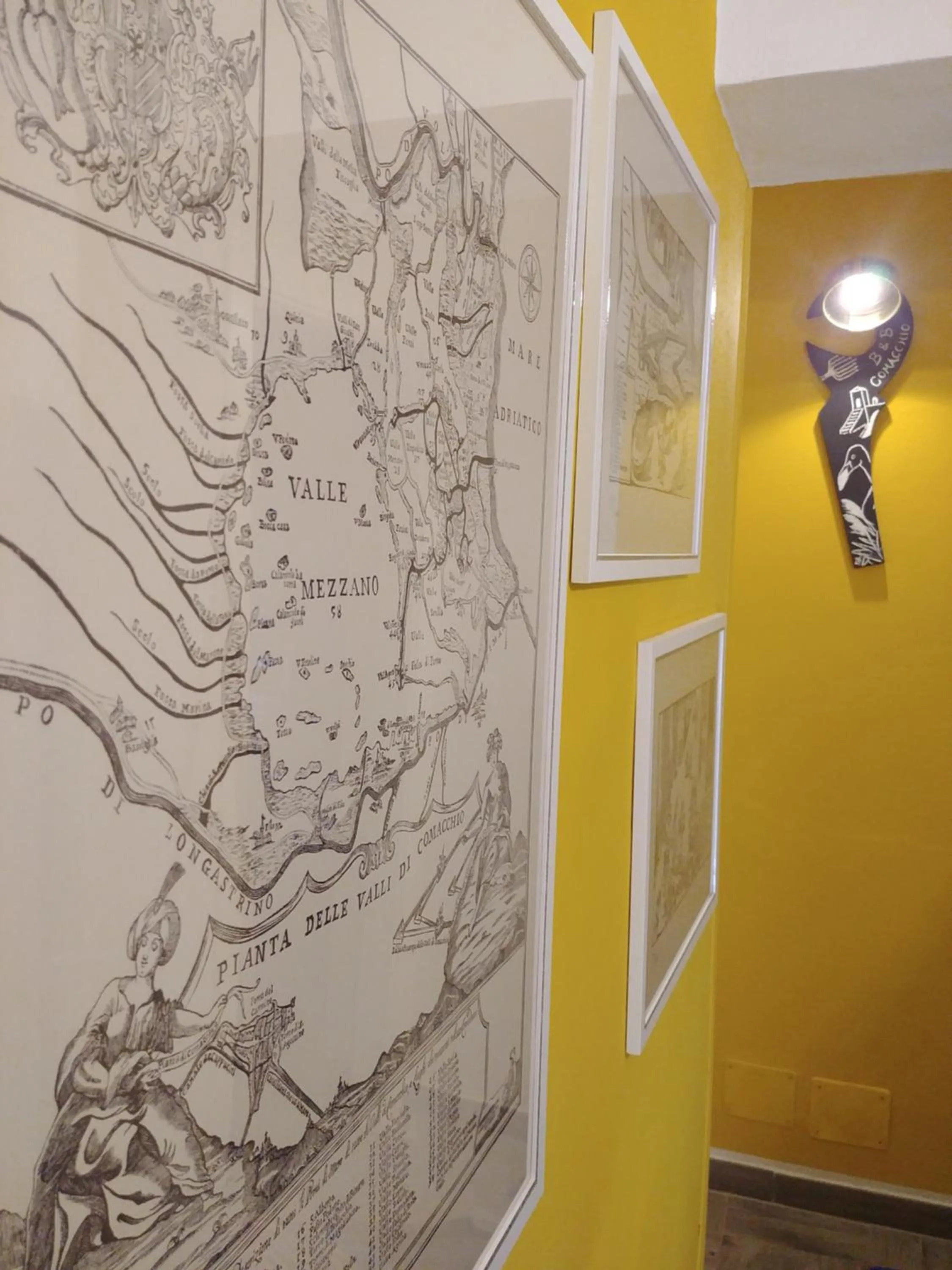 Decorative detail in B&B Comacchio