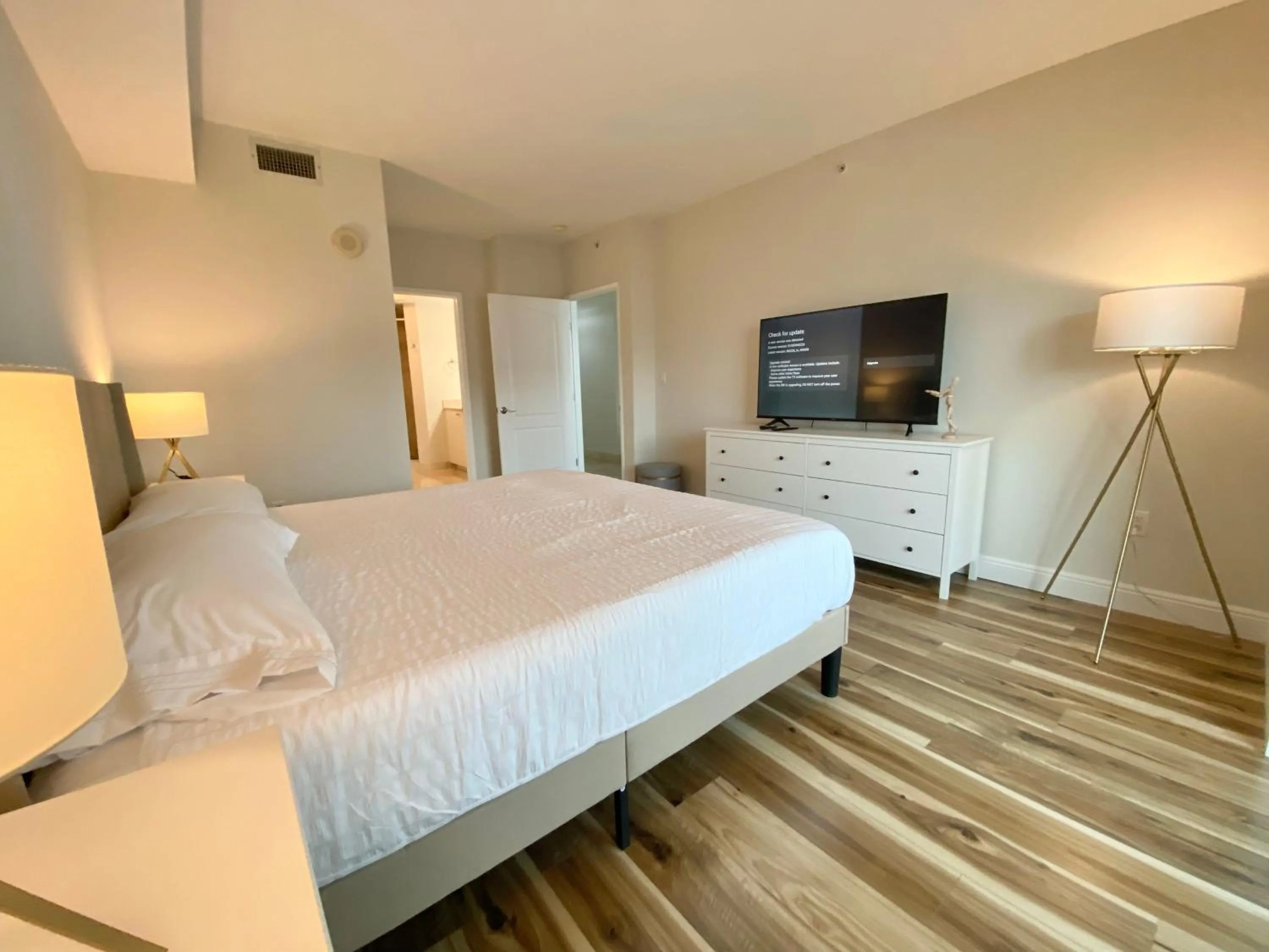 Bed in The King David Condos