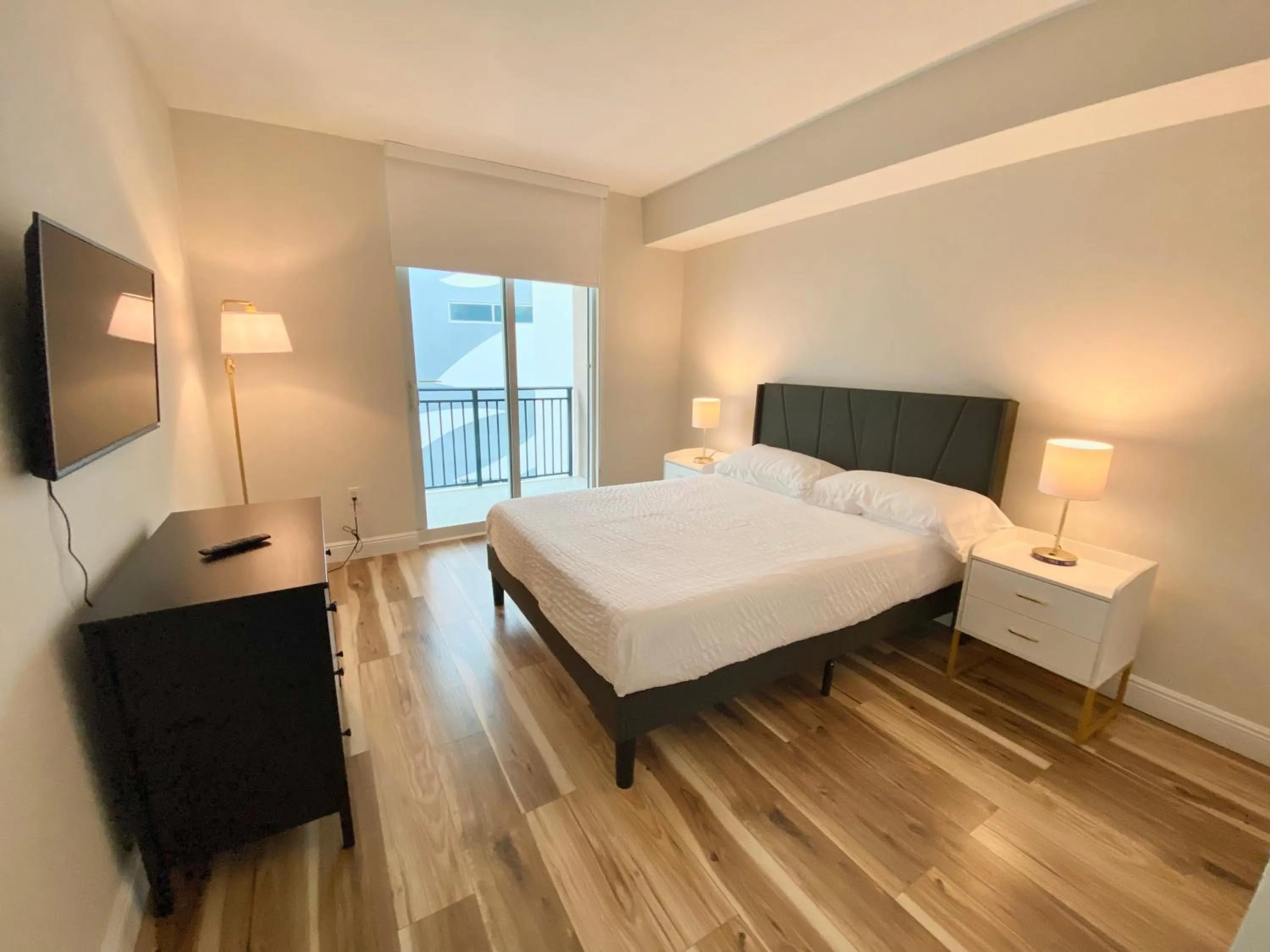 Bed in The King David Condos